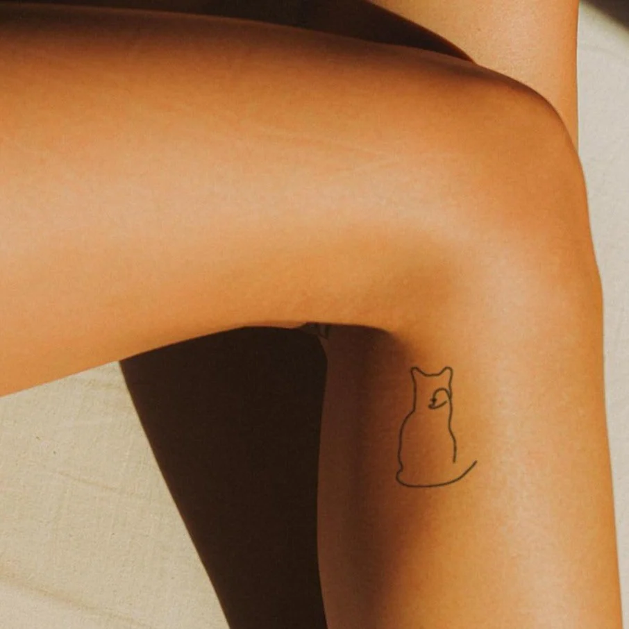 Tatouage Felin abstrait