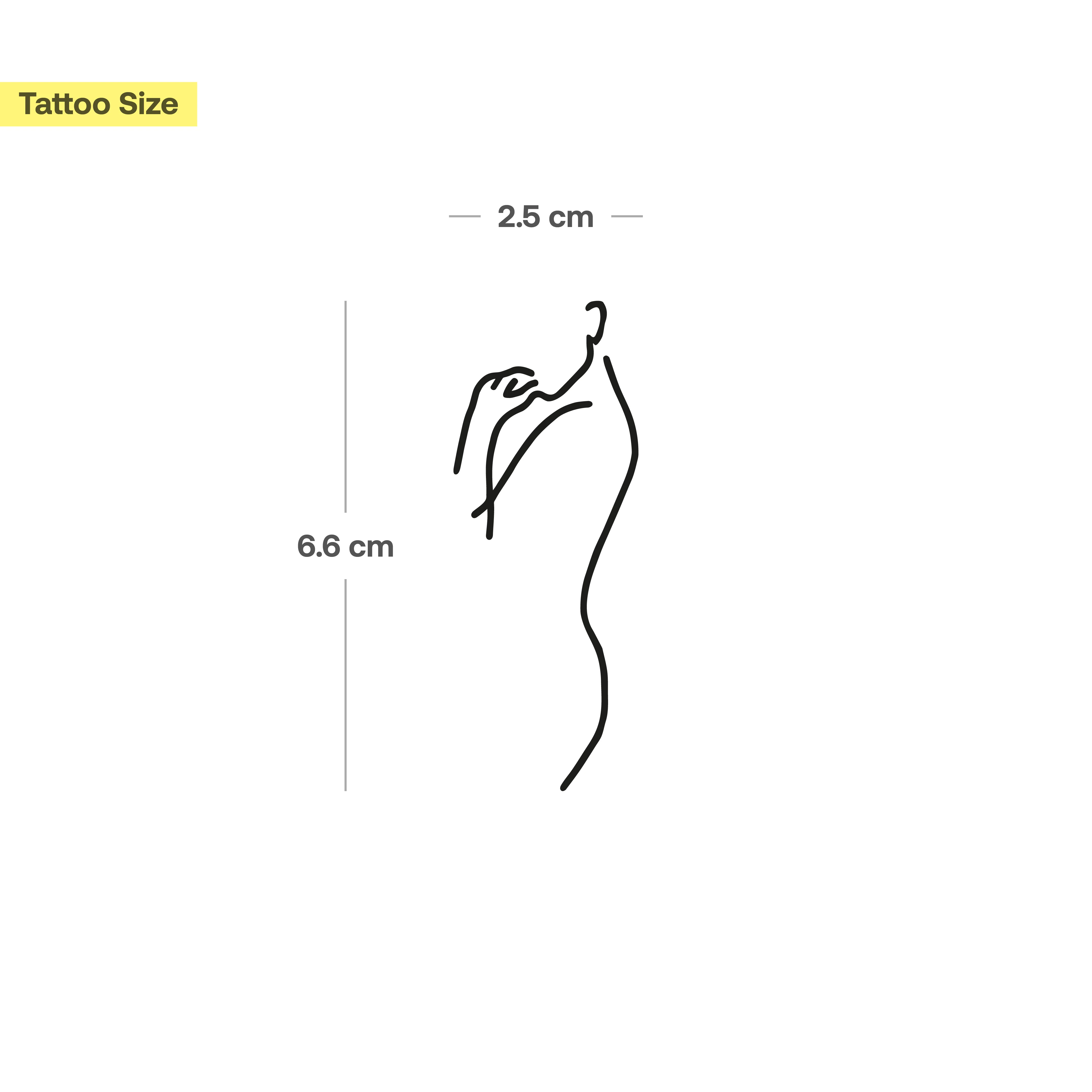 Tatouage silhouette abstraite - Image 3