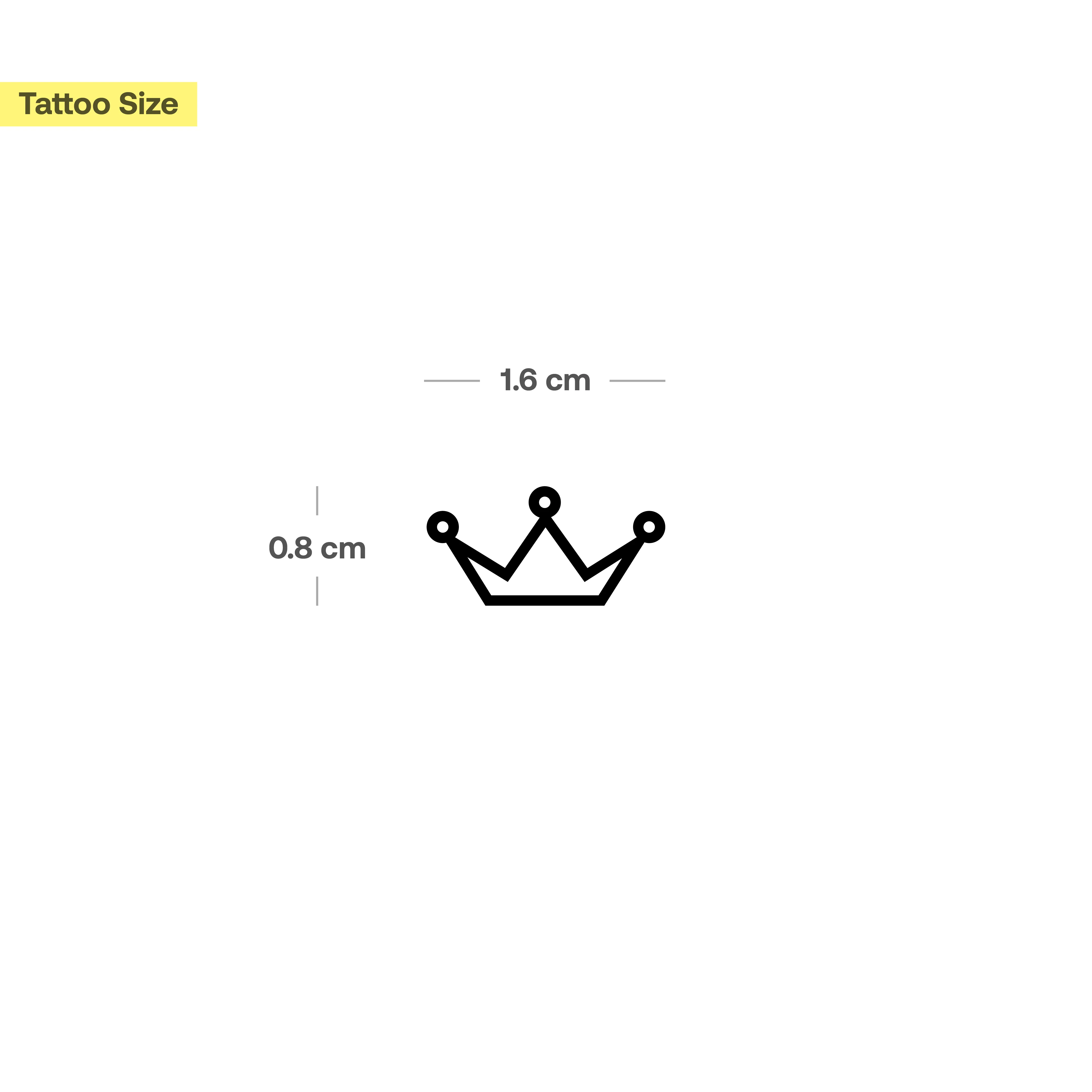 Tatouage de couronne abstraite - Image 3