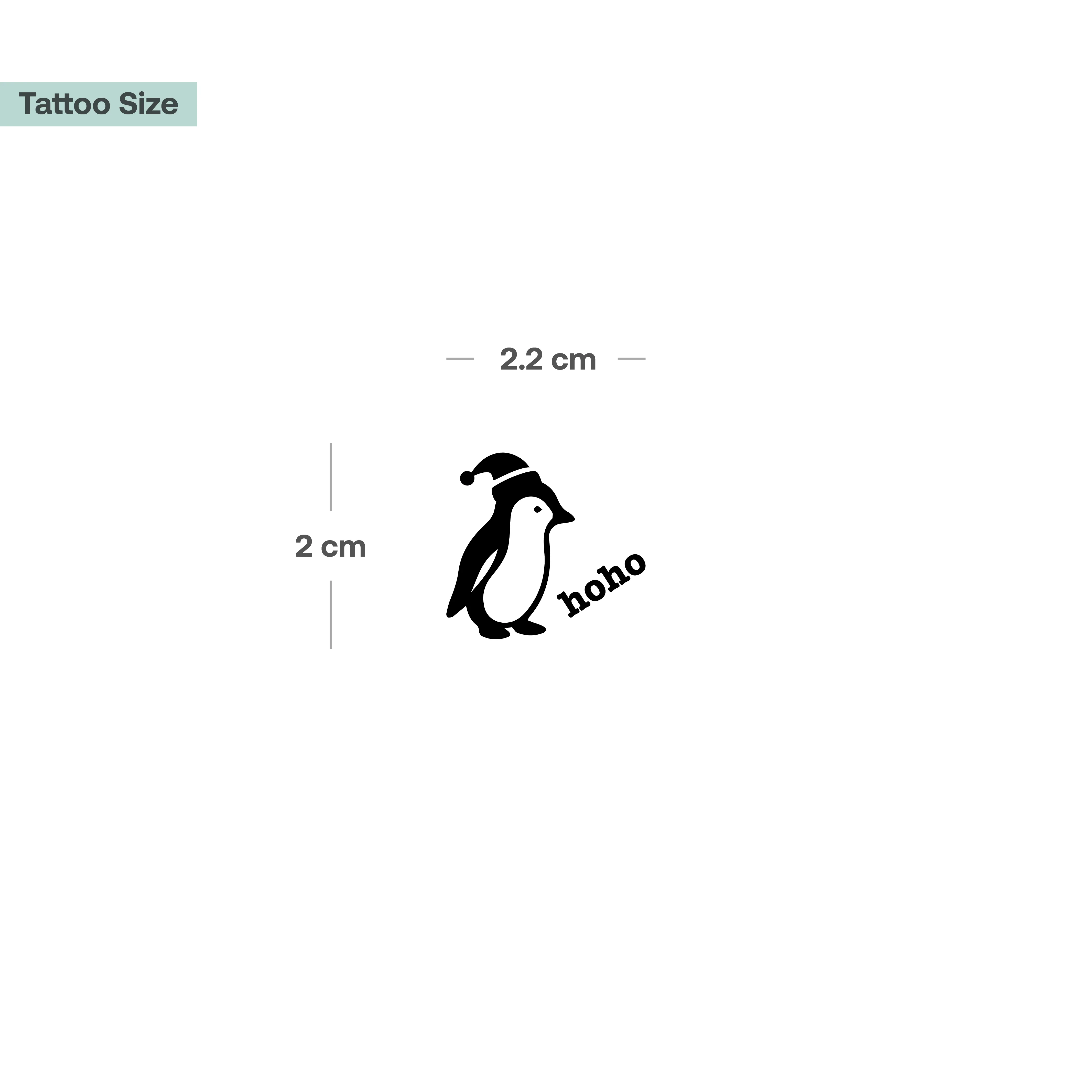 Tatouage de bébé pingouin Hoho - Image 3
