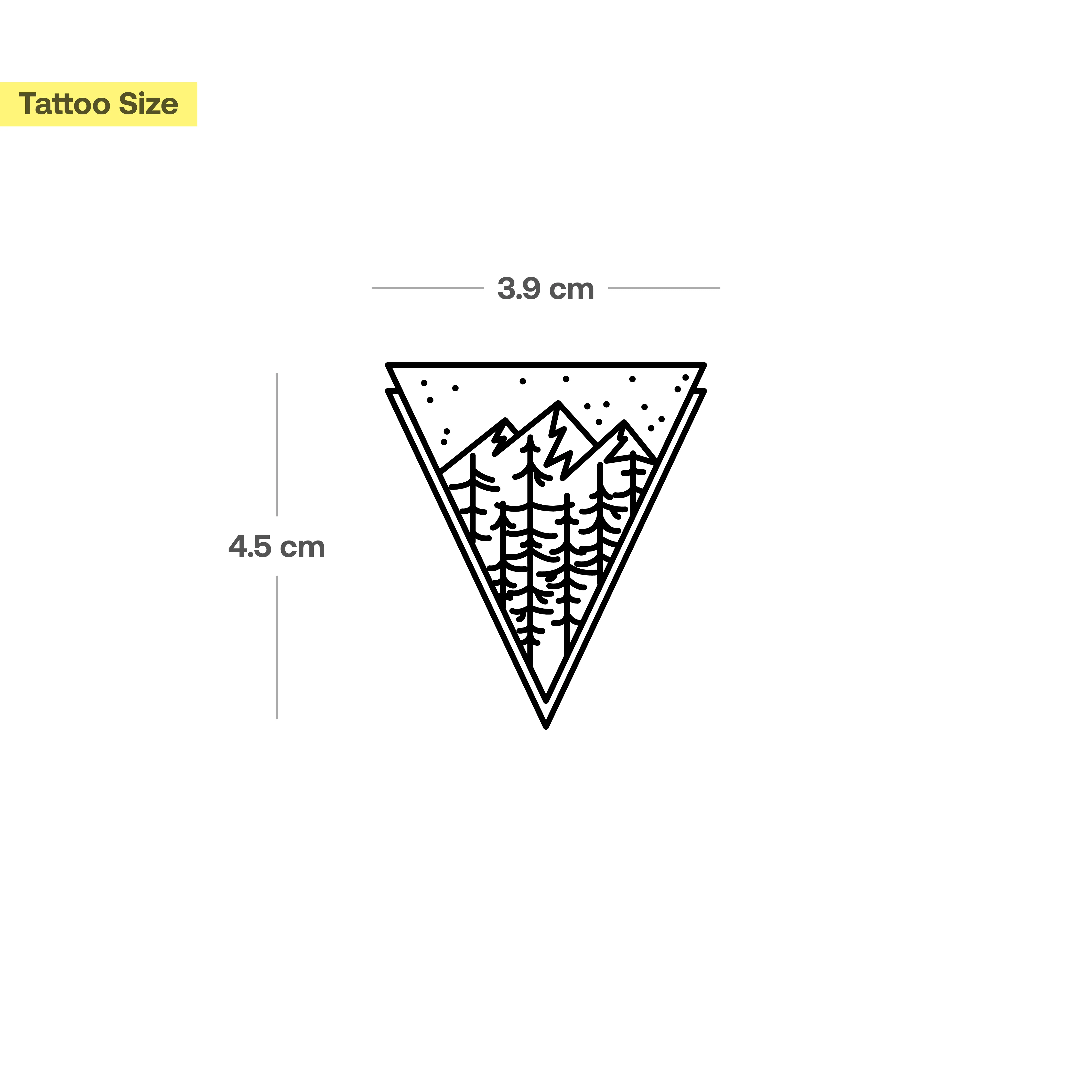 triangle montagne et arbre - Image 3