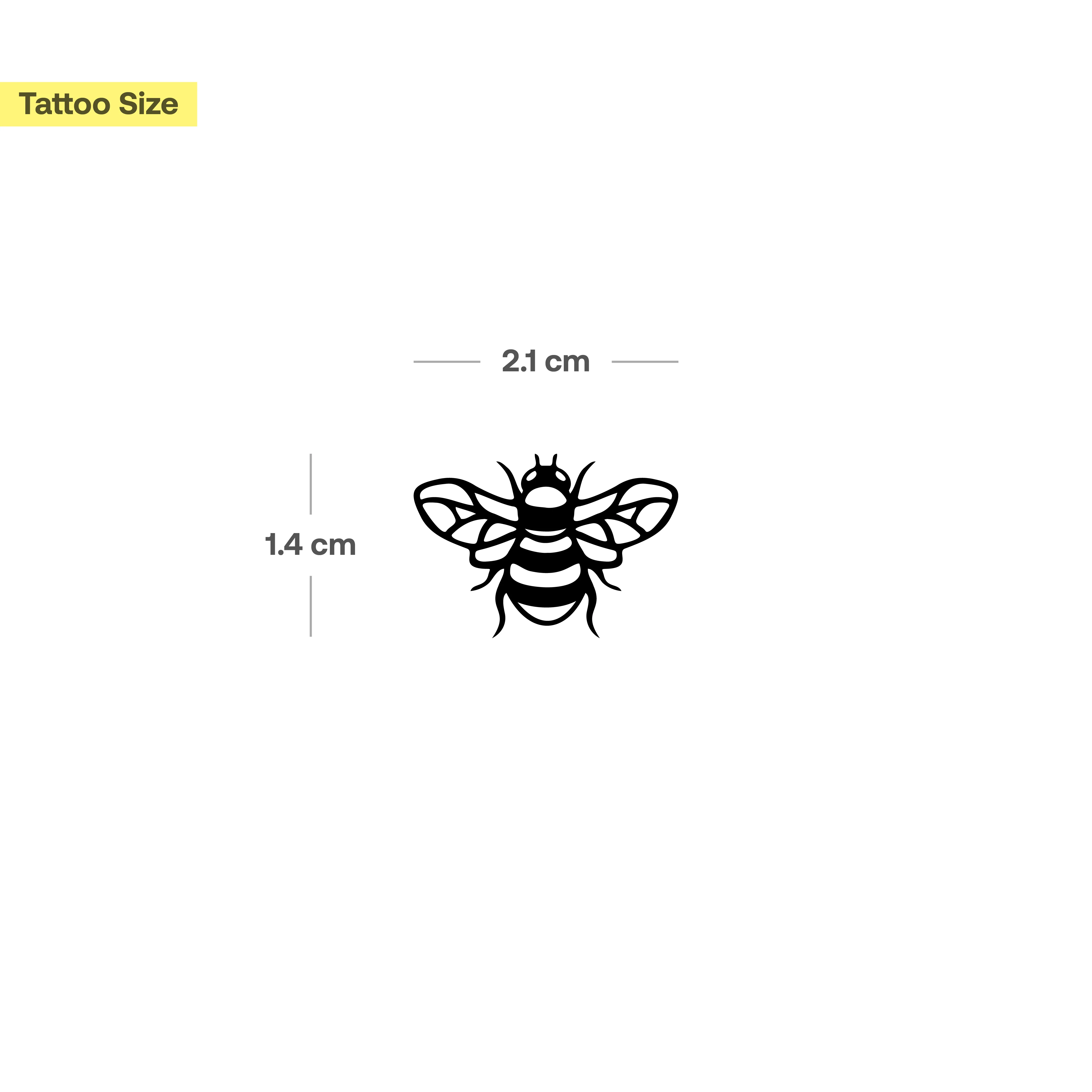 Tatouage d'abeille - Lot de 2 - Image 3