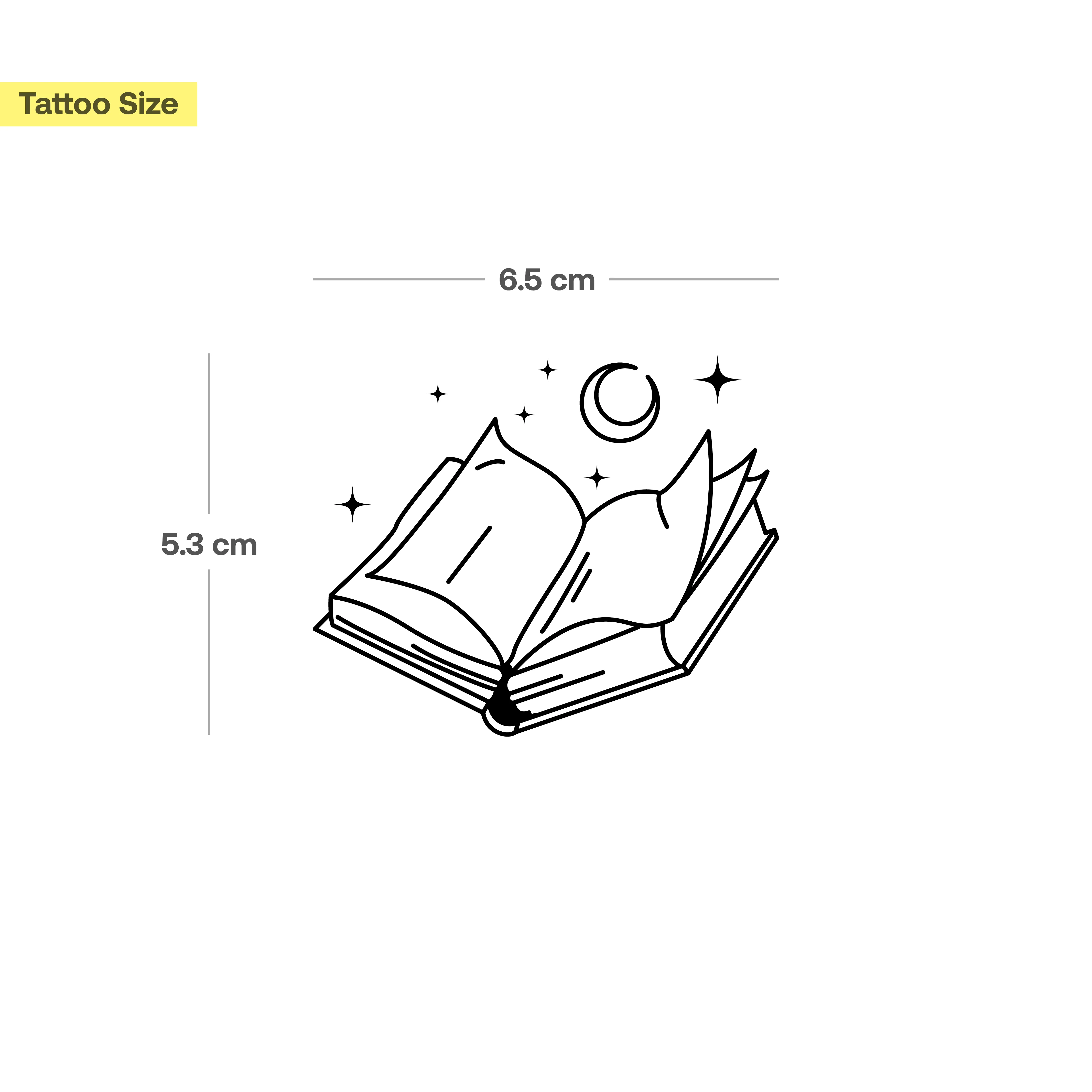 Livre avec Étoiles et Lune - Image 3