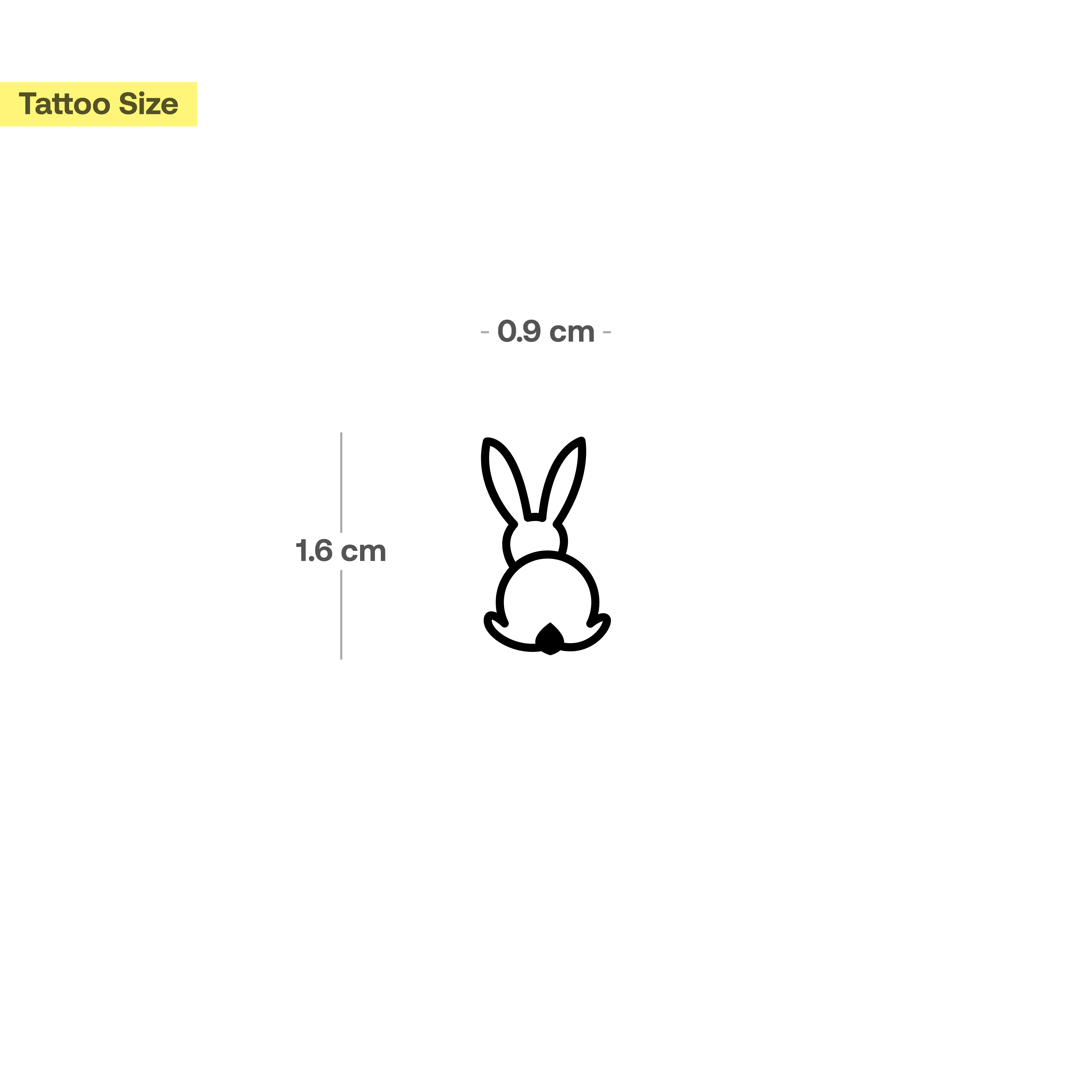 Tatouage lapin vue de dos - Image 3