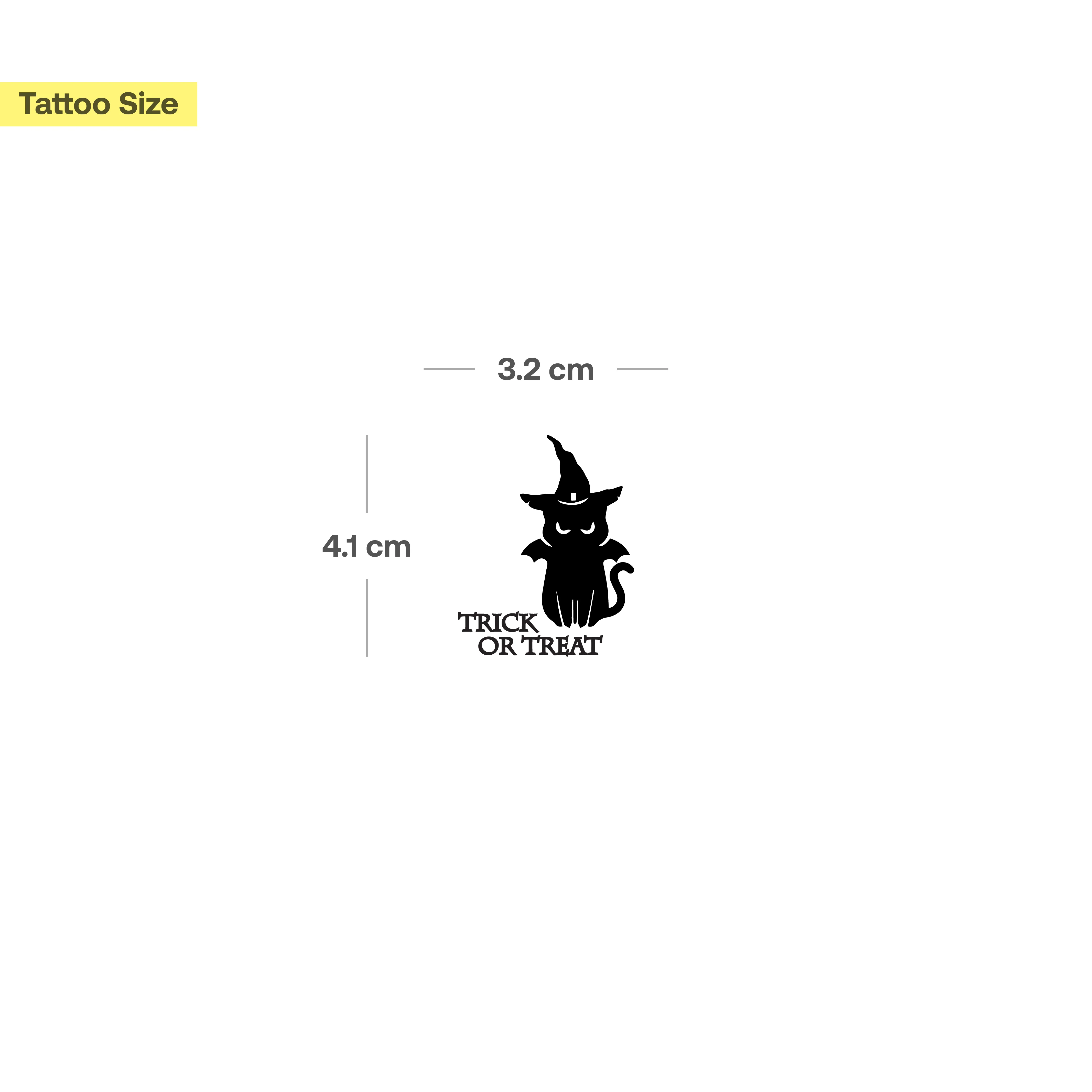 Tatouage Chat Trick or Treat - Image 3