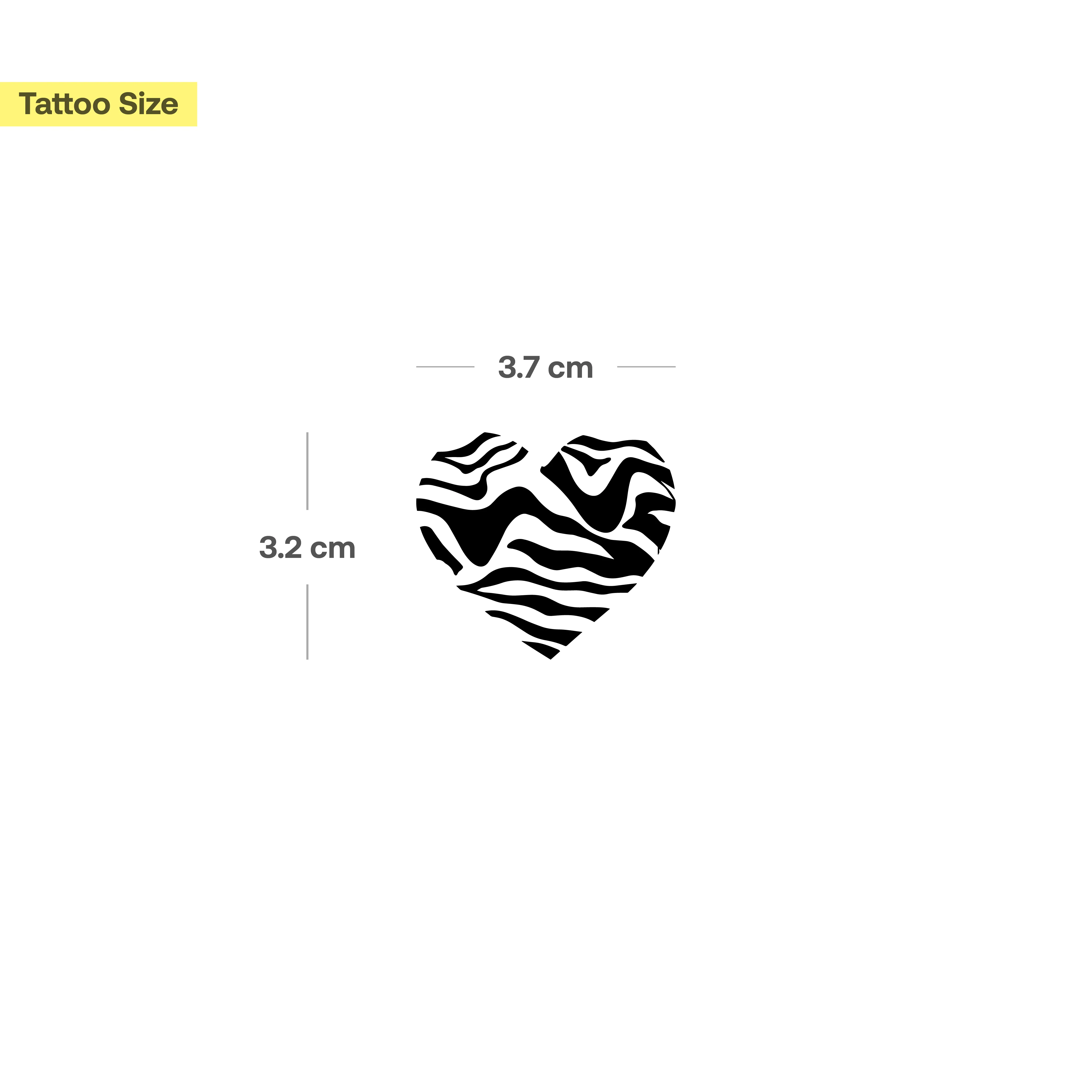 Tatouage de coeur électrique - Image 3
