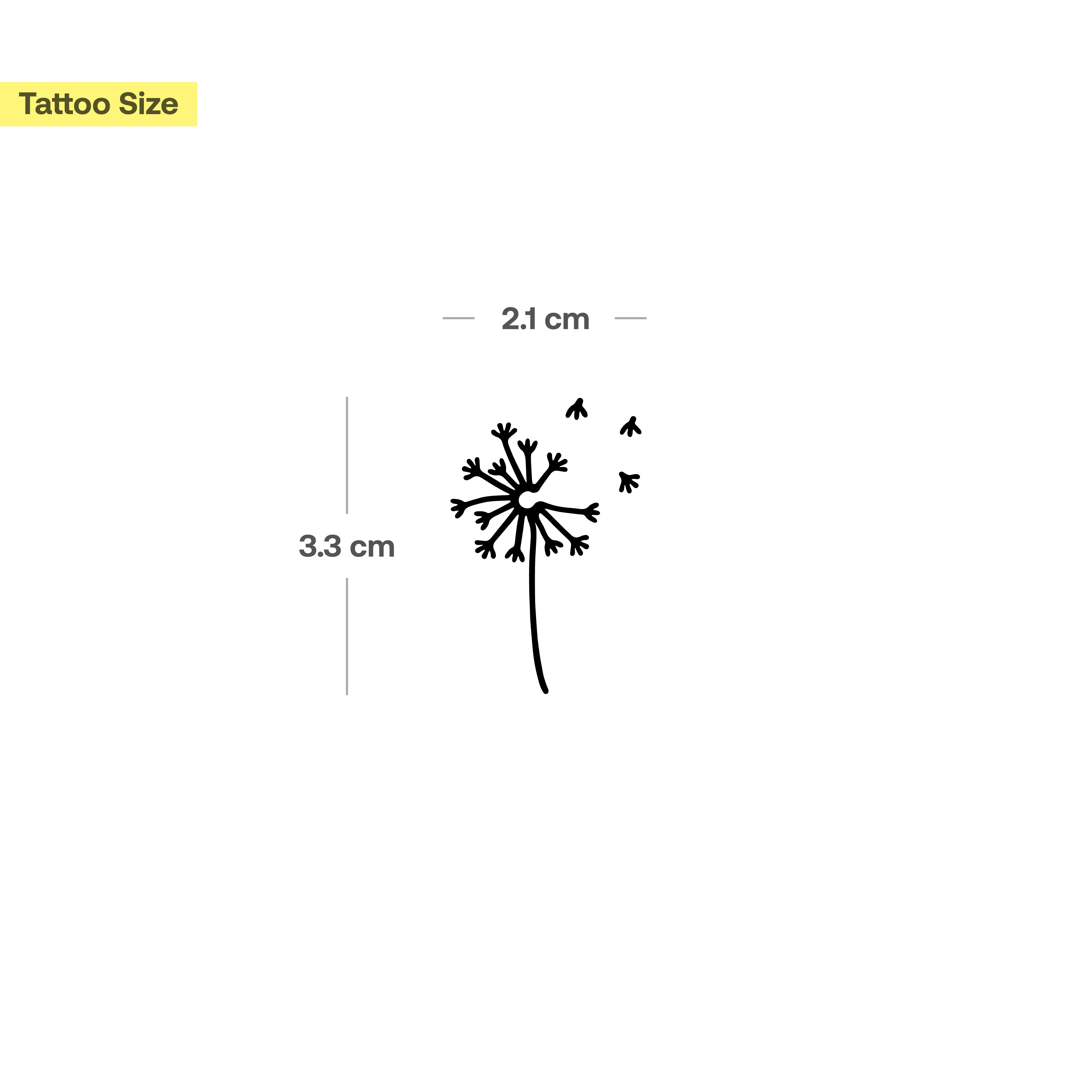 Tatouage Pissenlit - Image 3