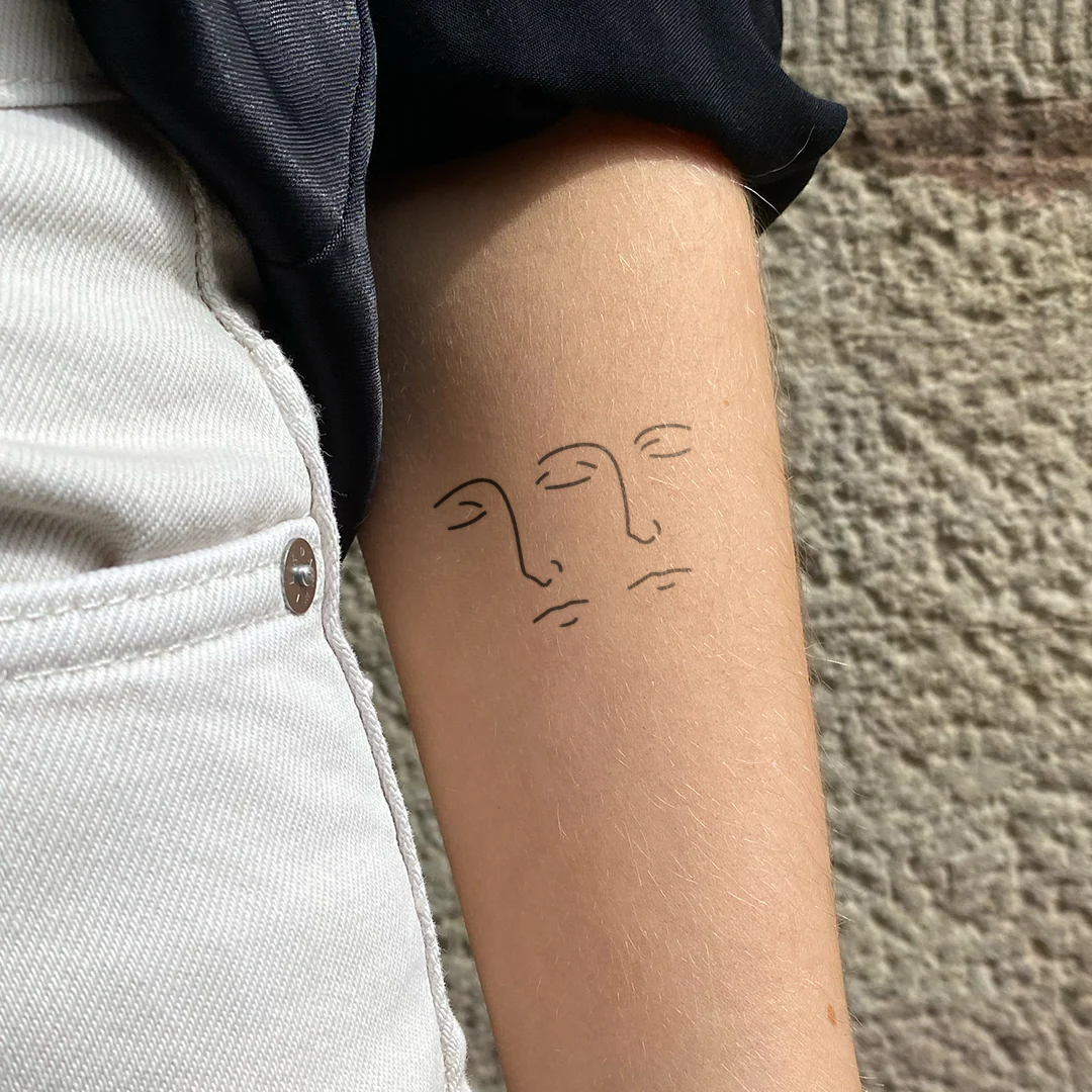 Deux visages endormis