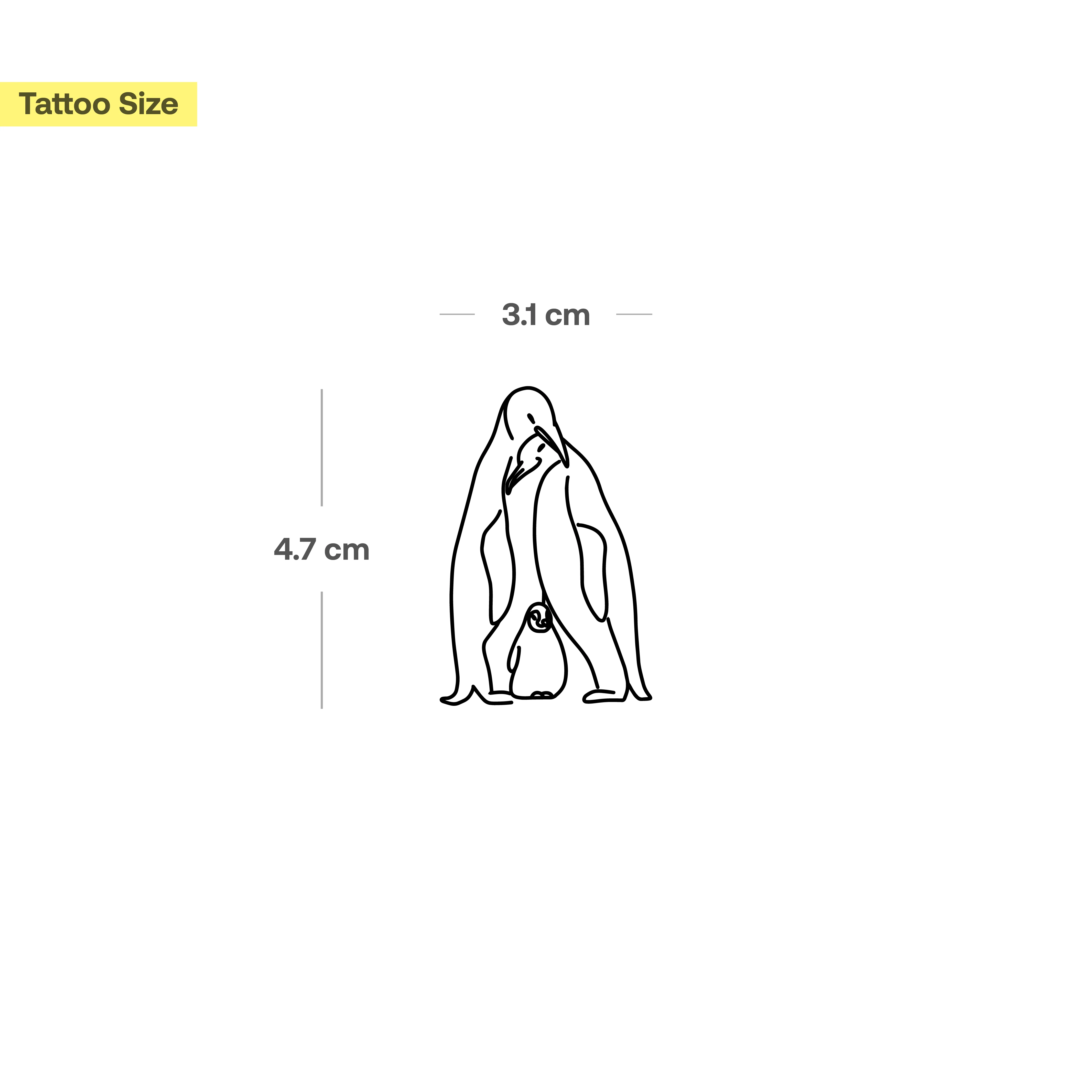 Tatouage d'une famille de Pingouin - Image 3