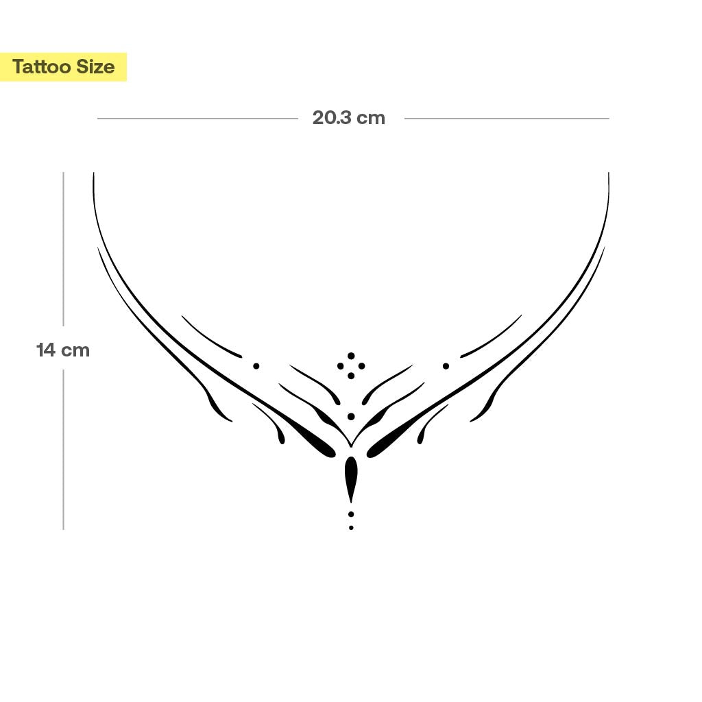 Tatouage tribal lignes délicates - Image 3