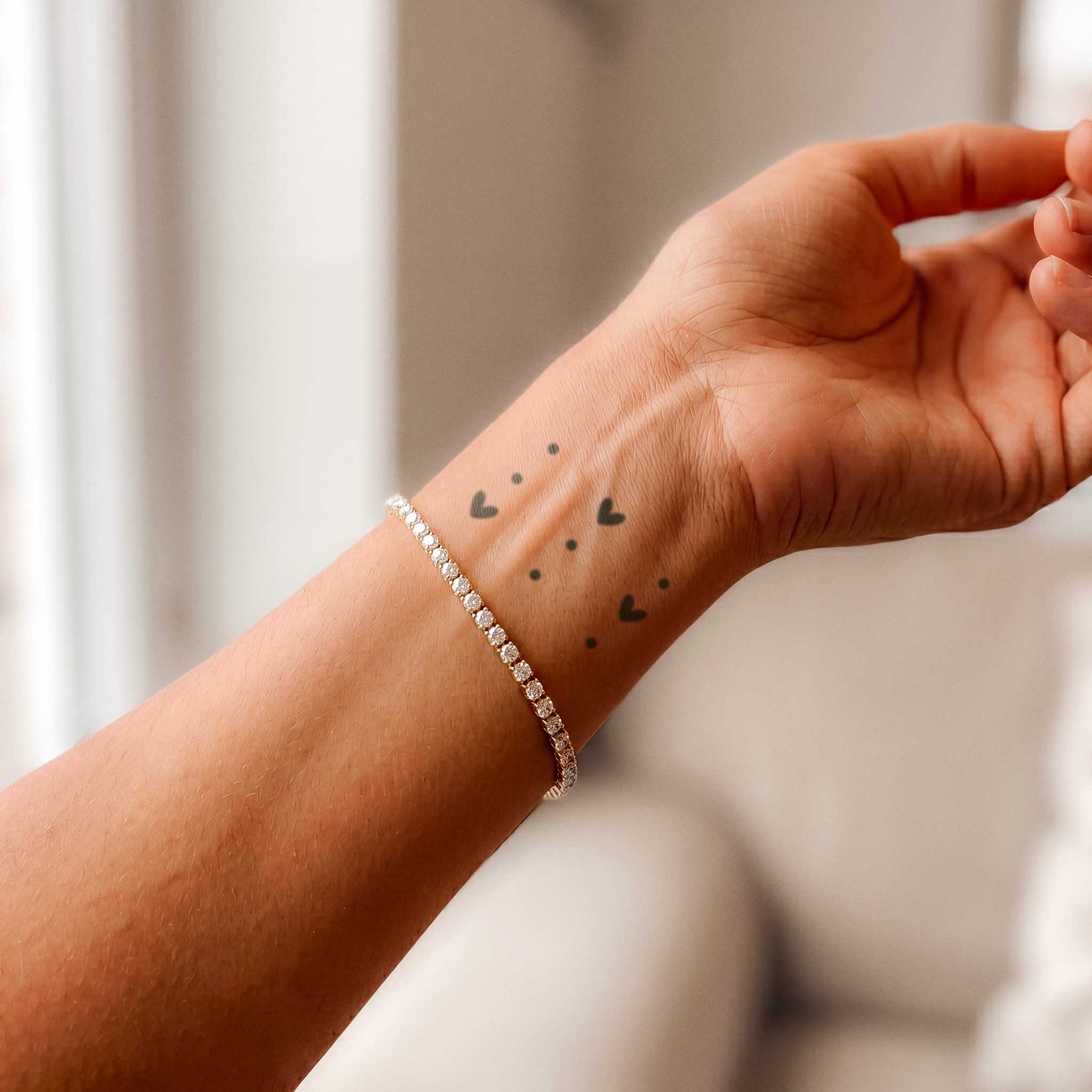 Tatouages cœurs d’amitié