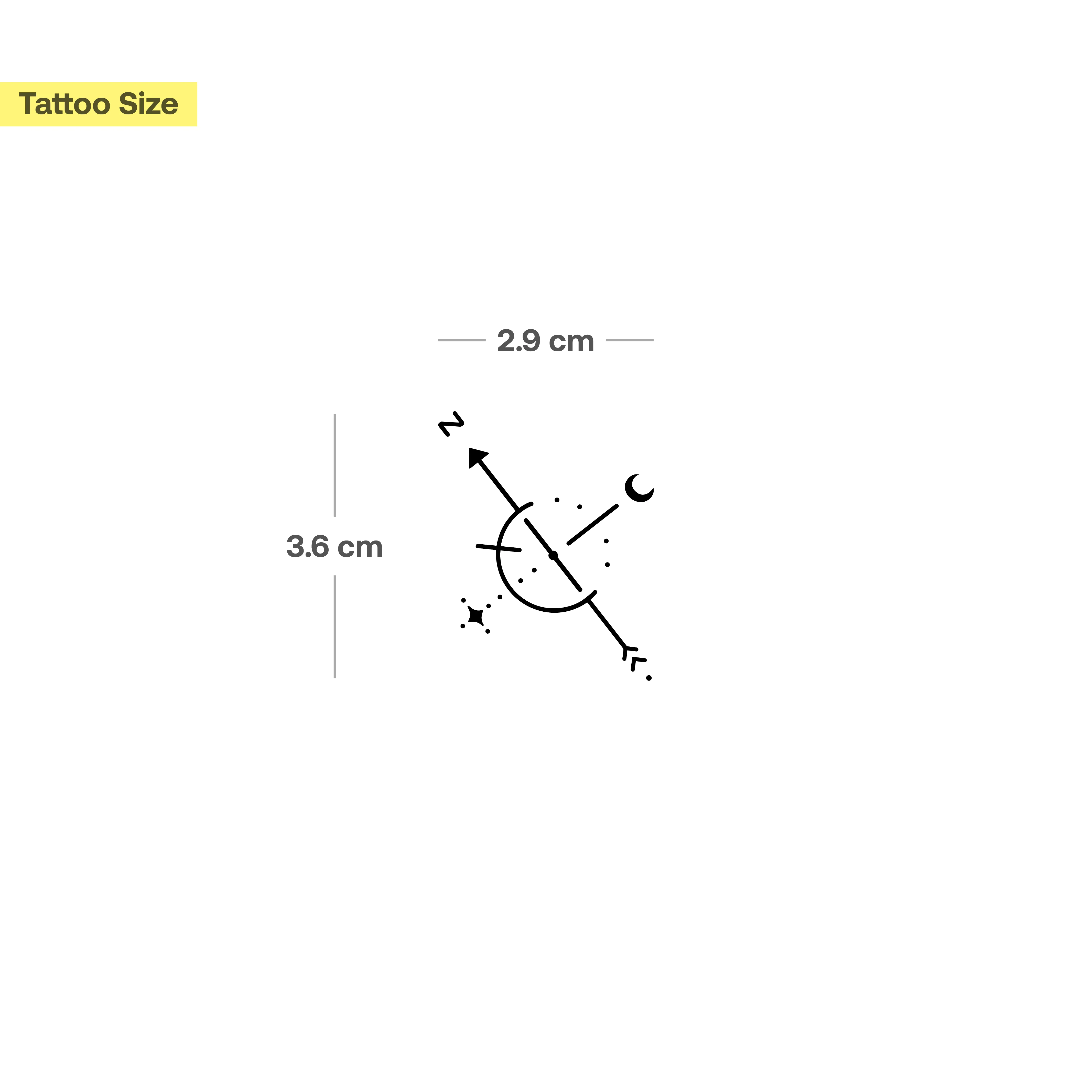 Tatouage Glacier & Boussole - Lot de 2 - Image 7
