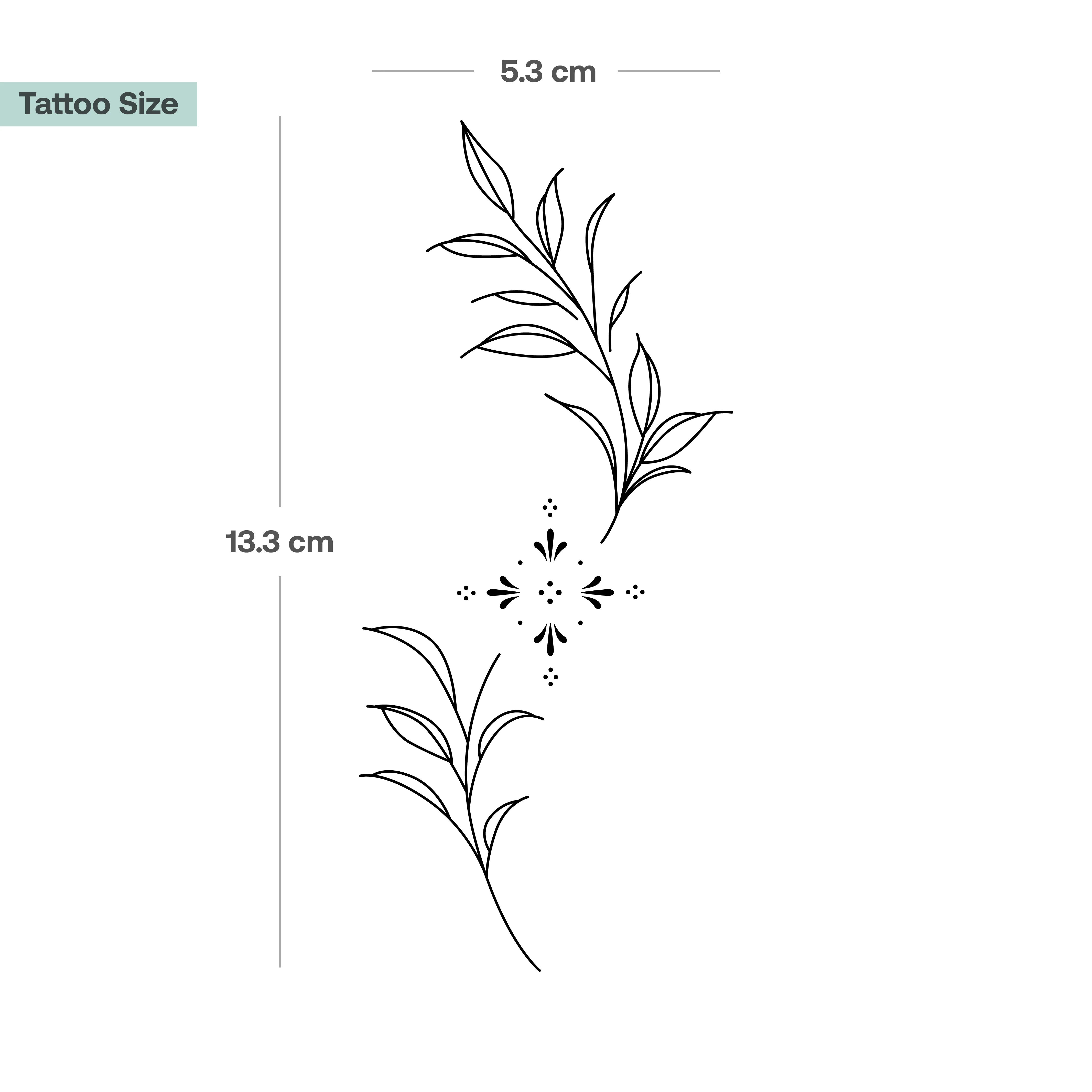 Tatouage de grand ornement floral - Image 3