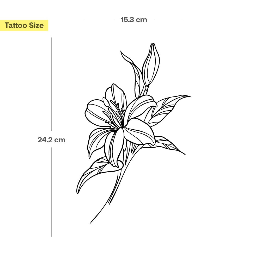 Grand tatouage lys - Image 3