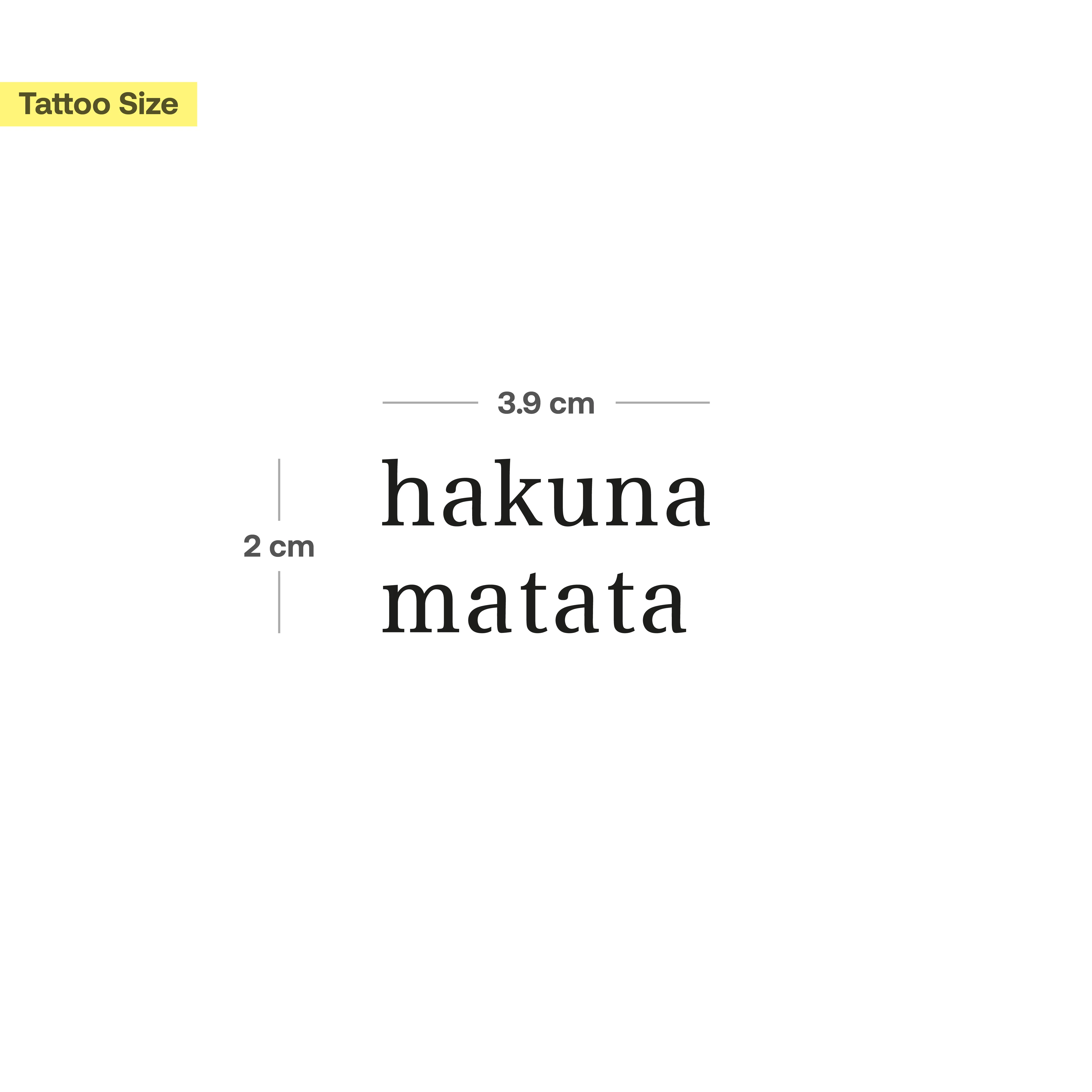 Hakuna Matata & Radiant Sun Tattoo - Lot de 2 - Image 6