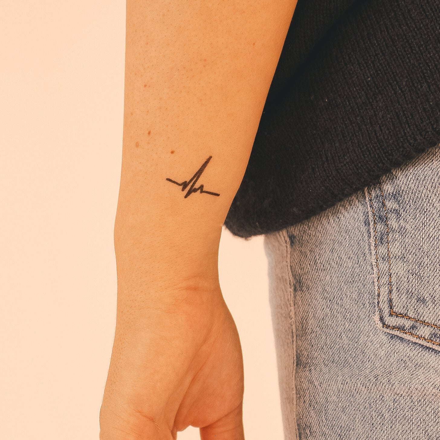 tatouage de battement de coeur