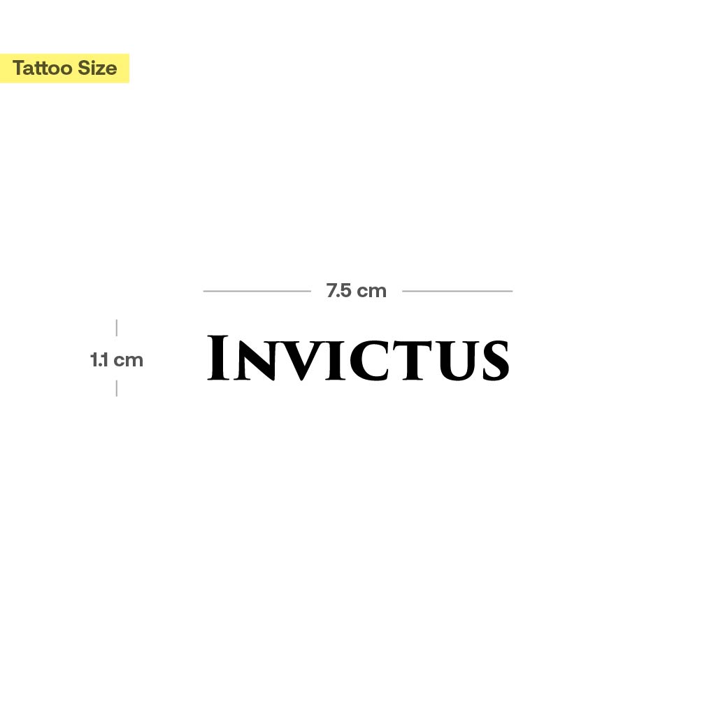 Tatouage "Invictus" - Image 3