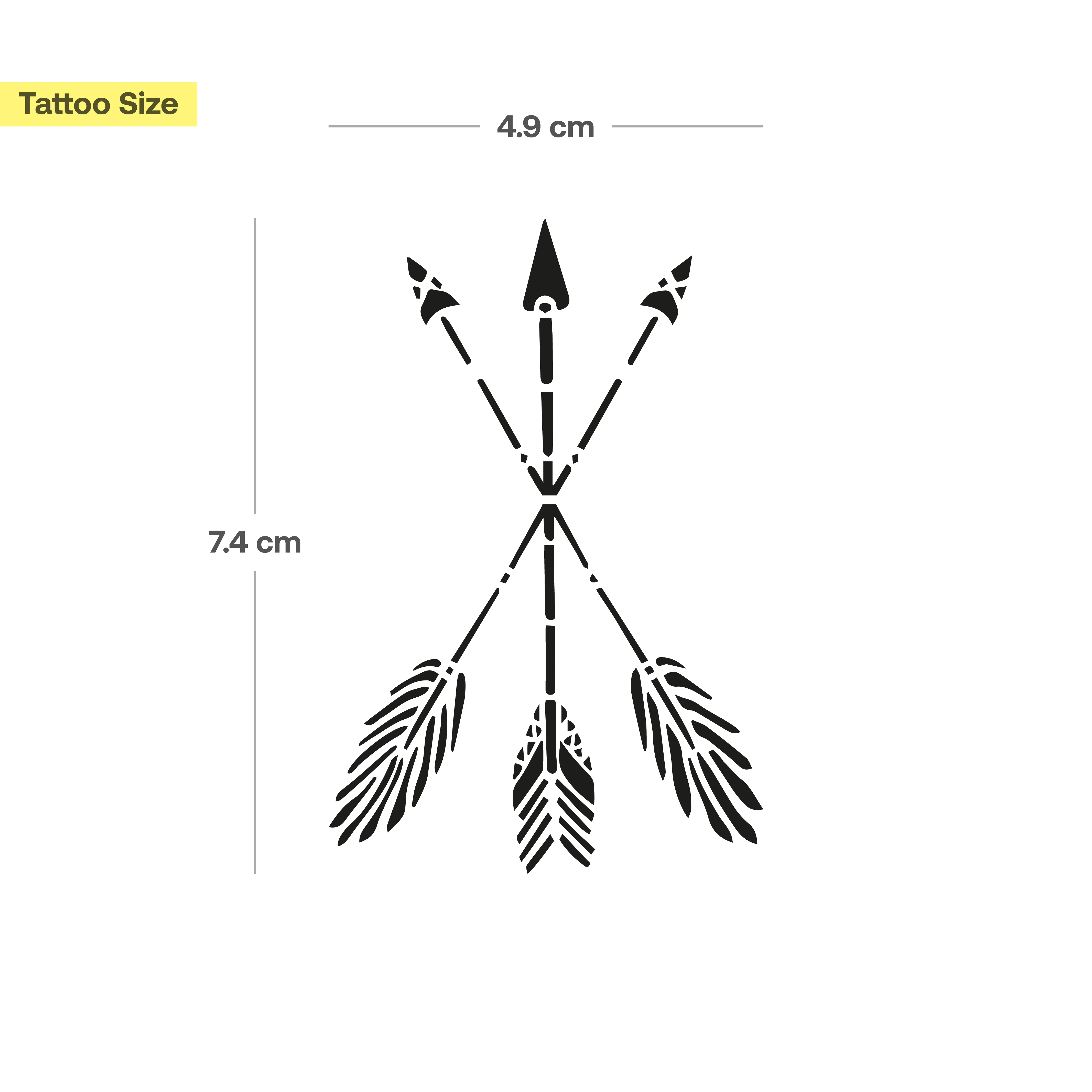 Tatouage Flèches Jungle - Image 3