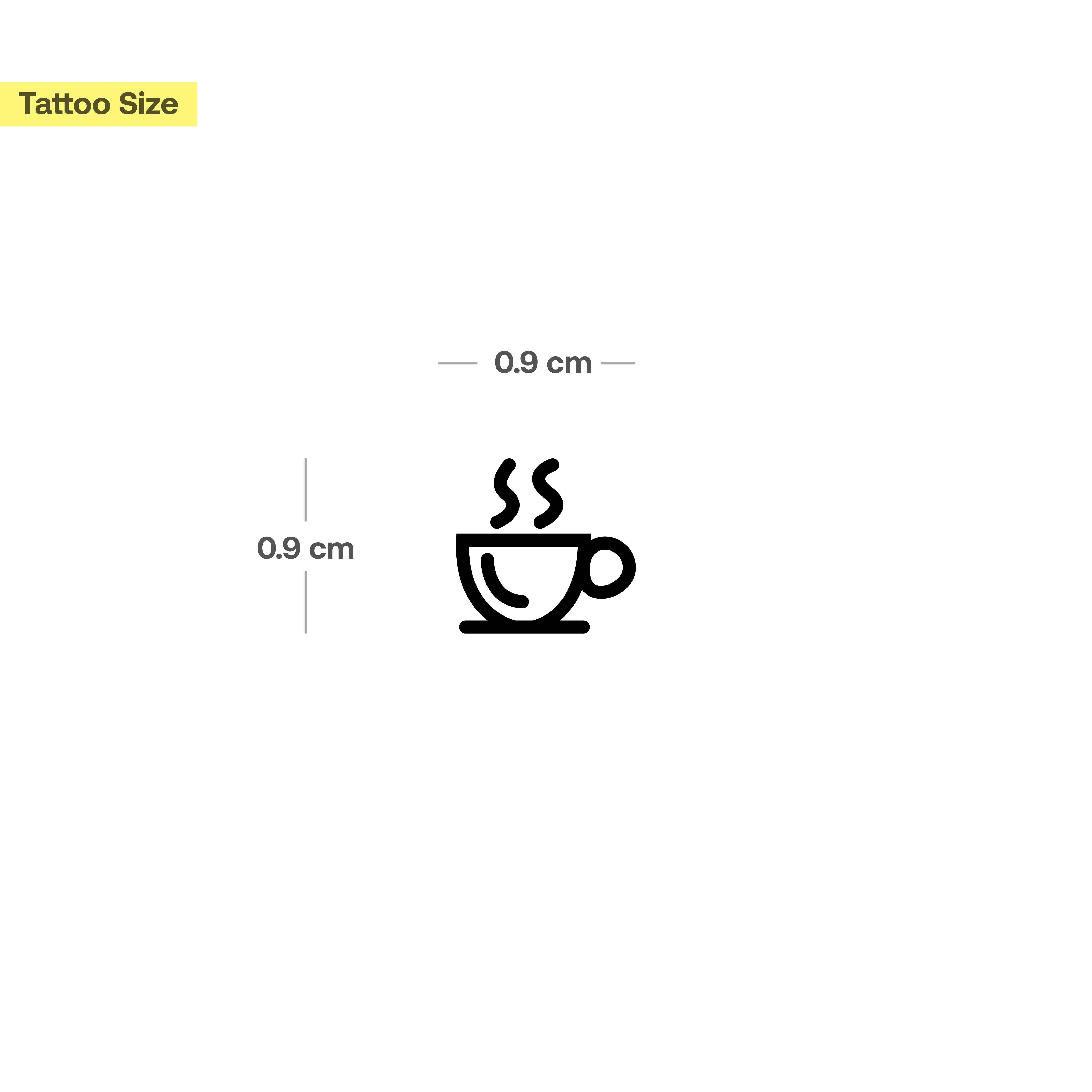 Tatouage de tasse de café - Image 3