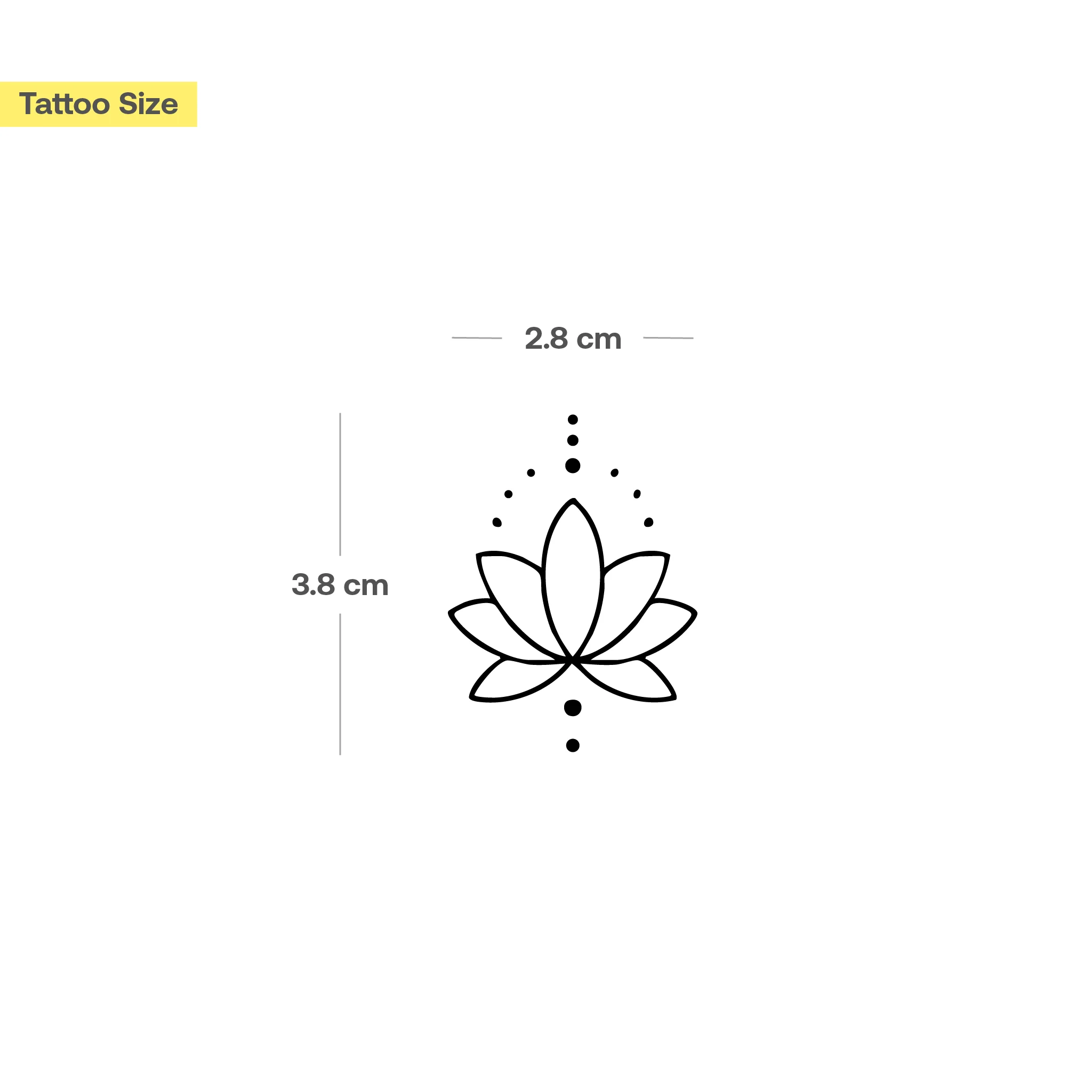 Petit tatouage lotus - Image 3