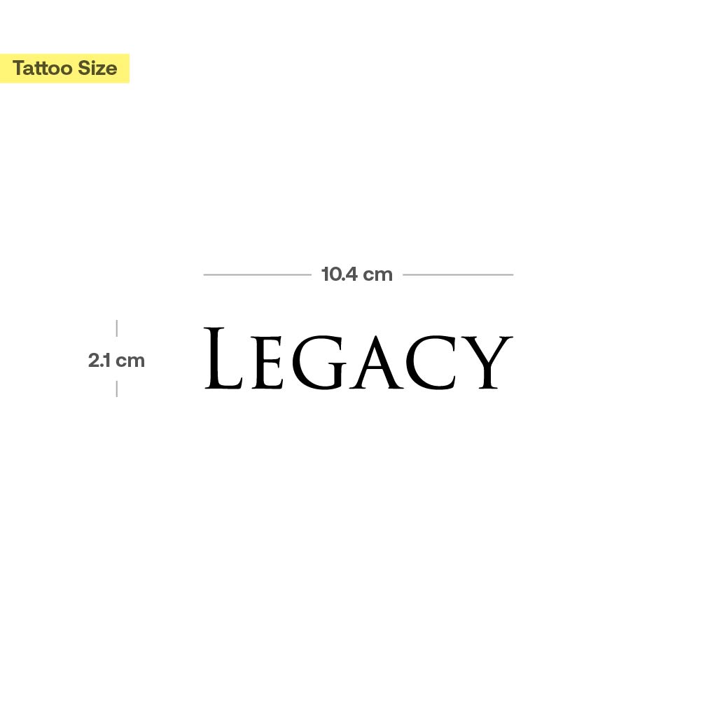 Tatouage "Legacy" - Image 3