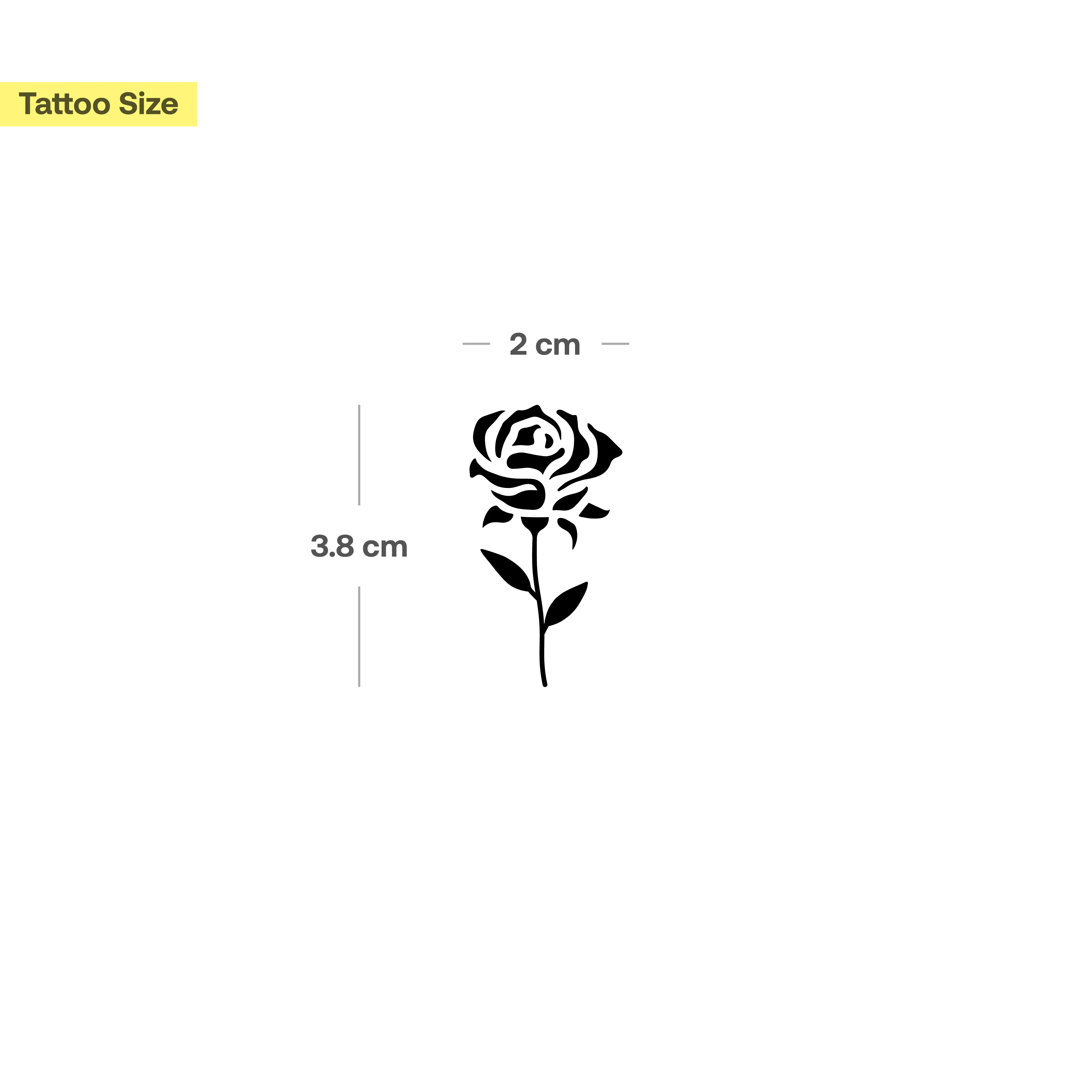 Petit tatouage de rose - Image 3