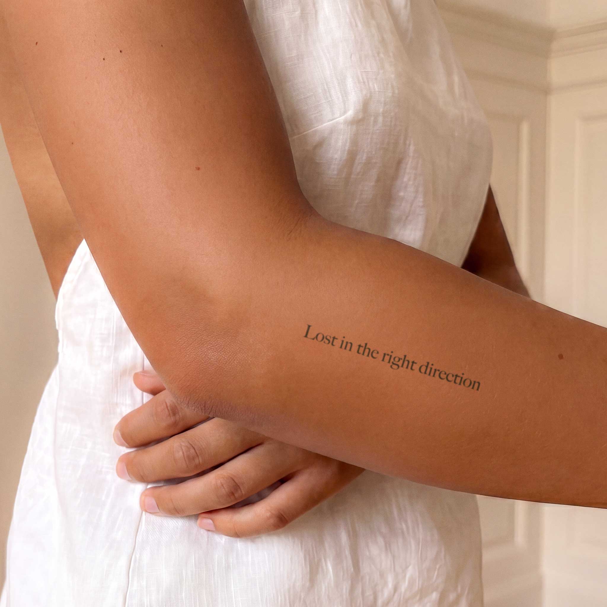 Tatouage "Lost in the right direction"