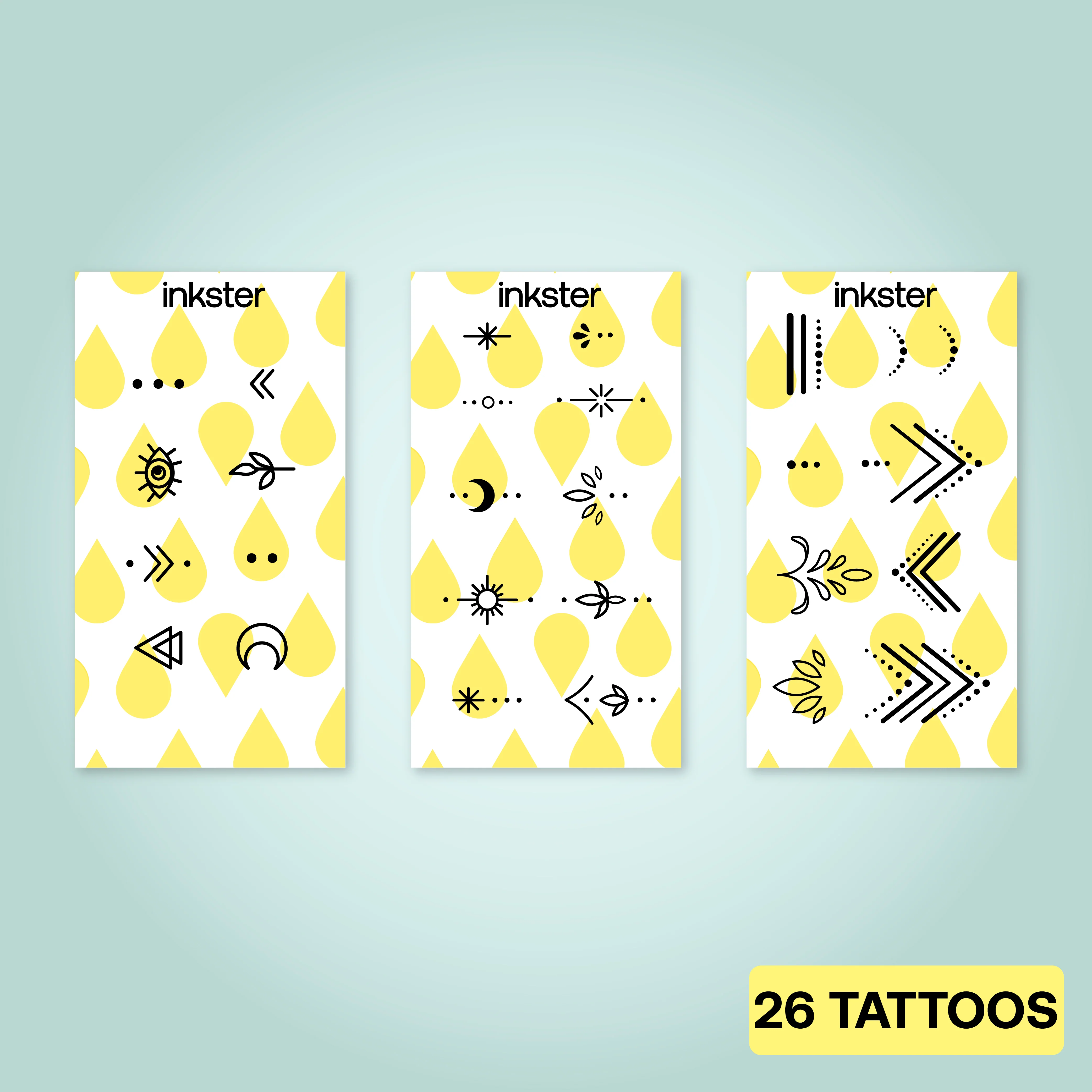 Lot de tatouages des doigts