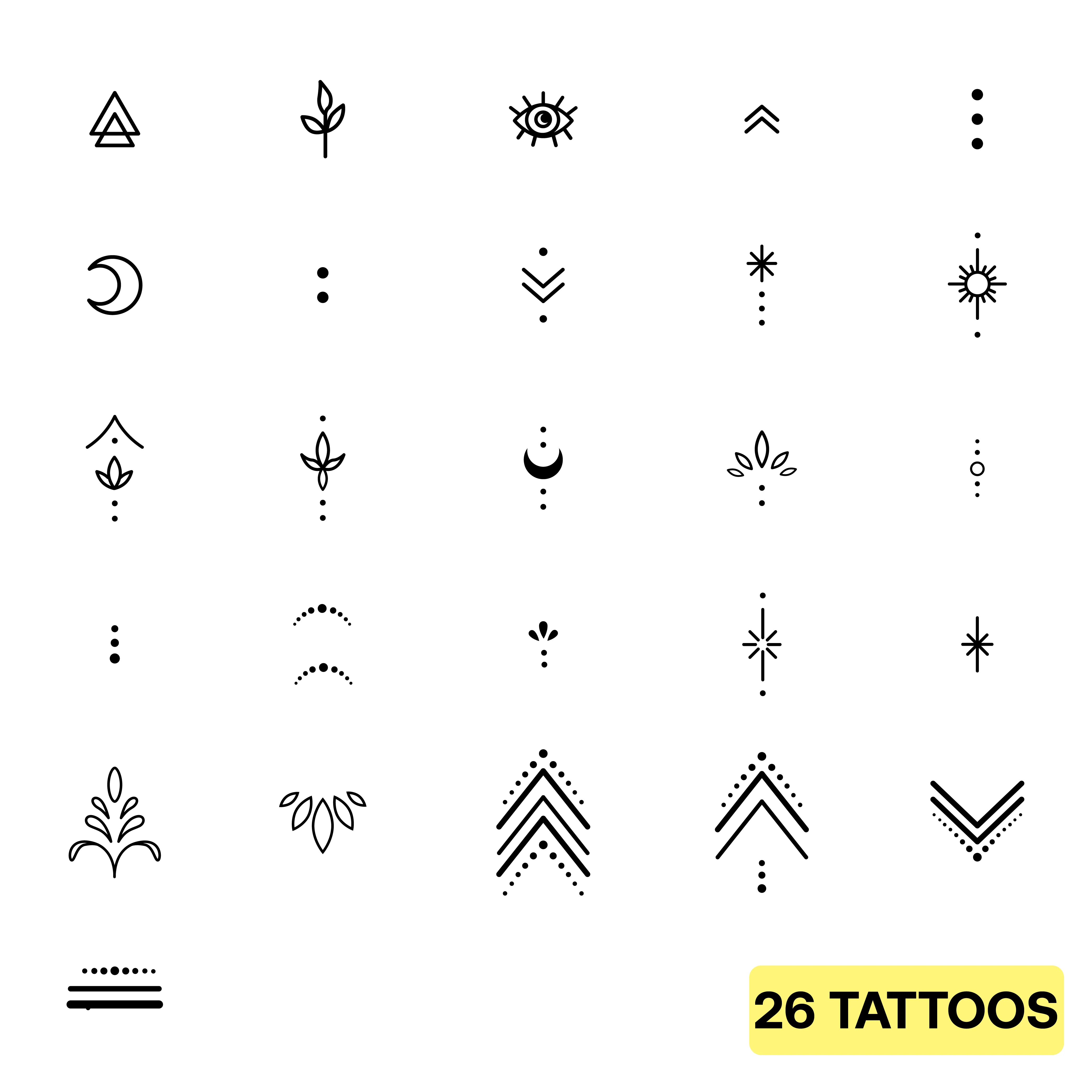 Lot de tatouages des doigts - Image 3