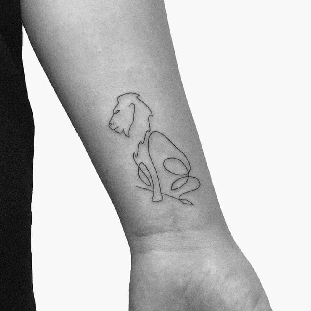 tatouage de lion