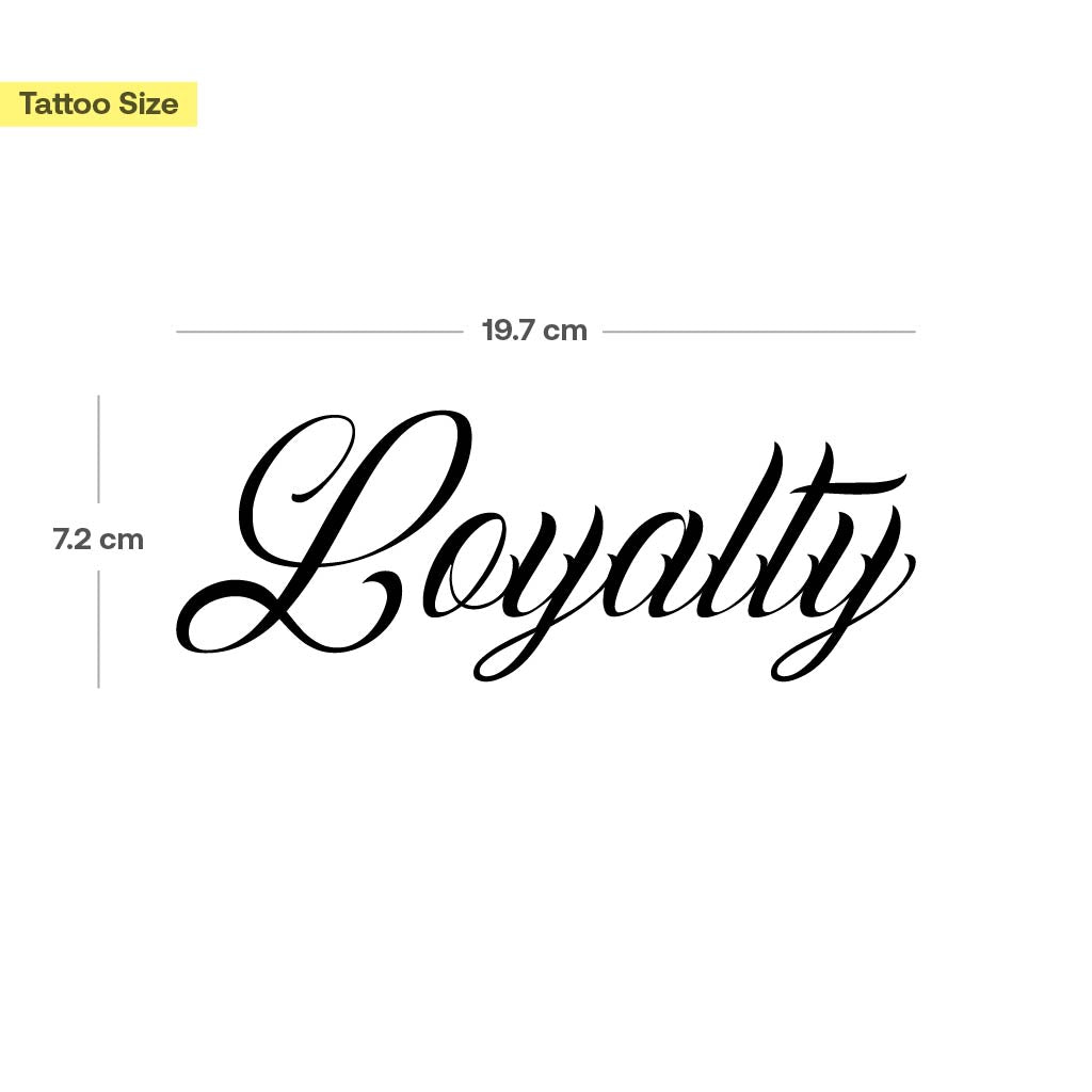 Tatouage "Loyalty" - Image 3
