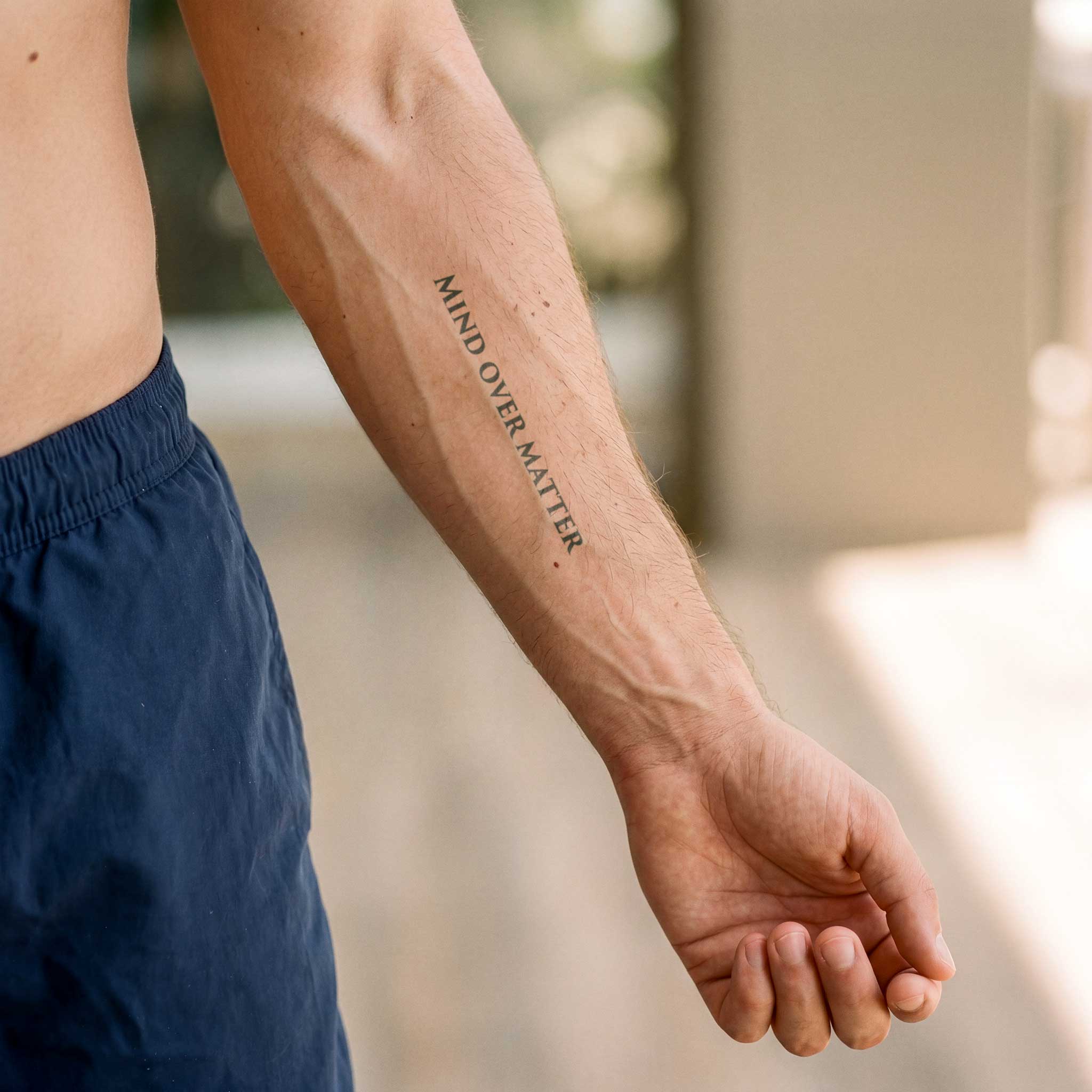 Tatouage "Mind over matter"