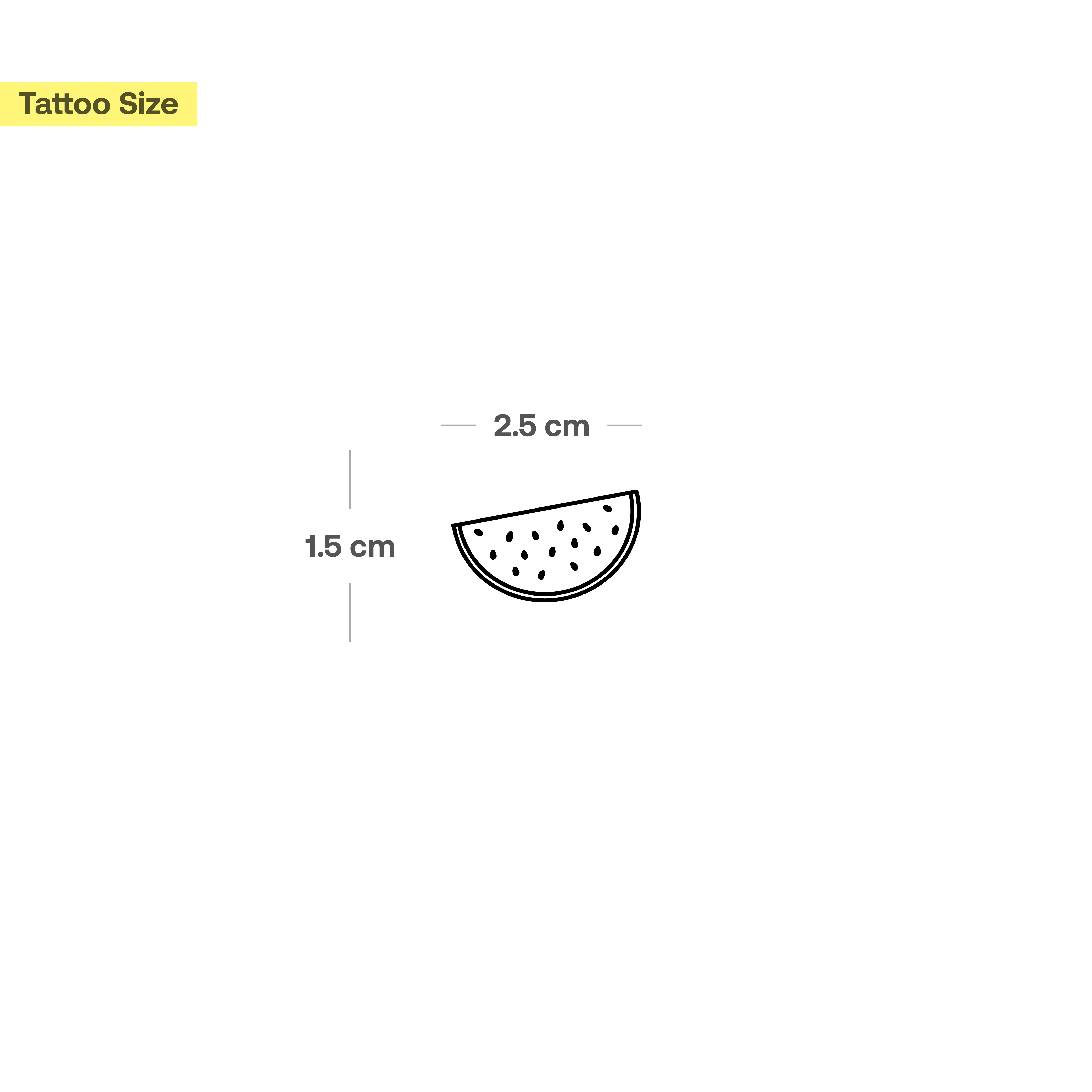 Mini Wassermelone Tattoo - Image 3
