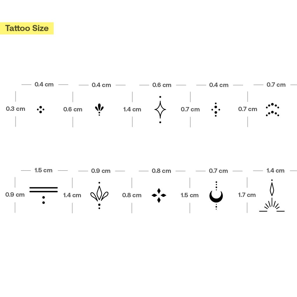 Tatouages minimalistes fleurs et étoiles pour doigts - Image 3