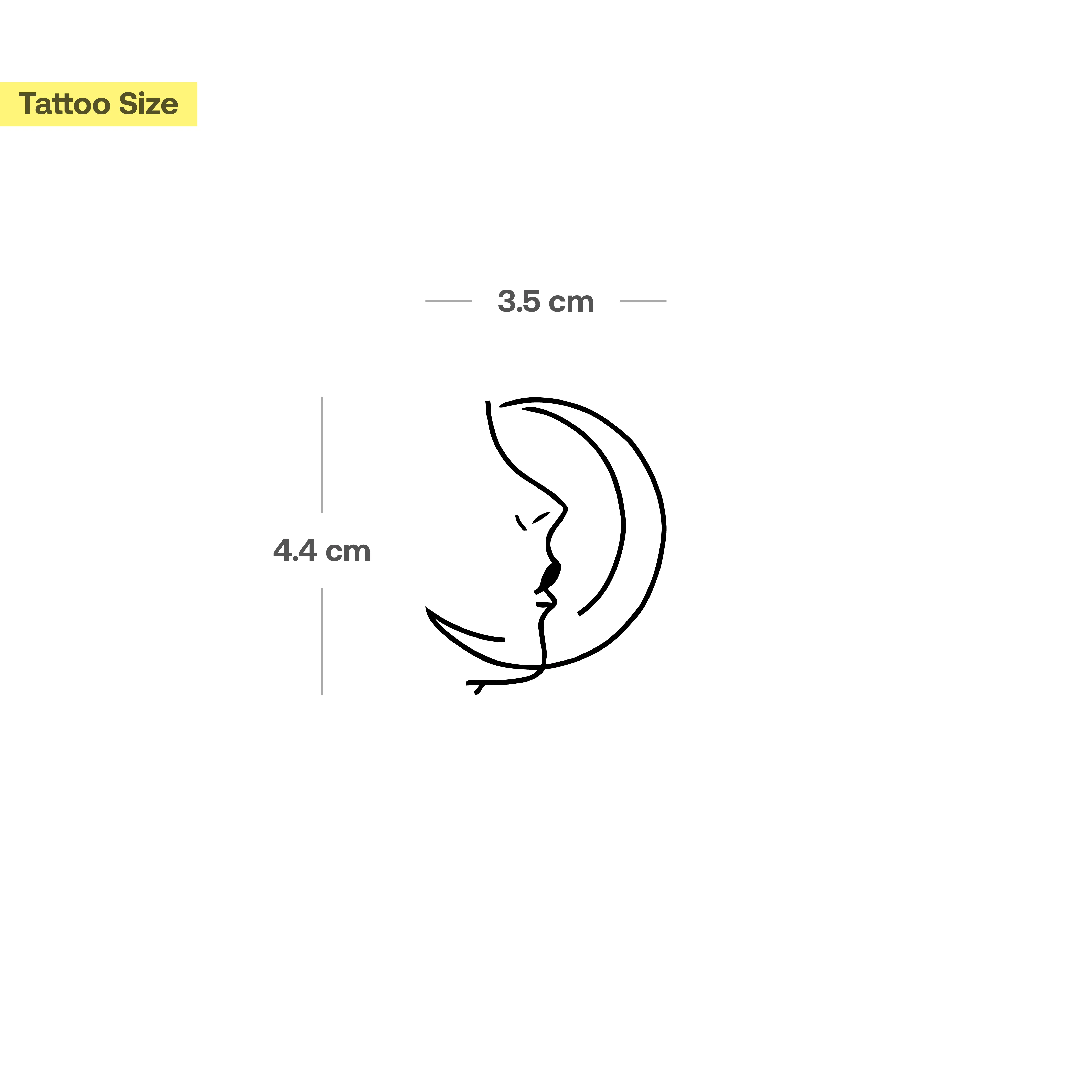 Tatouage Lune & Visage - Image 3