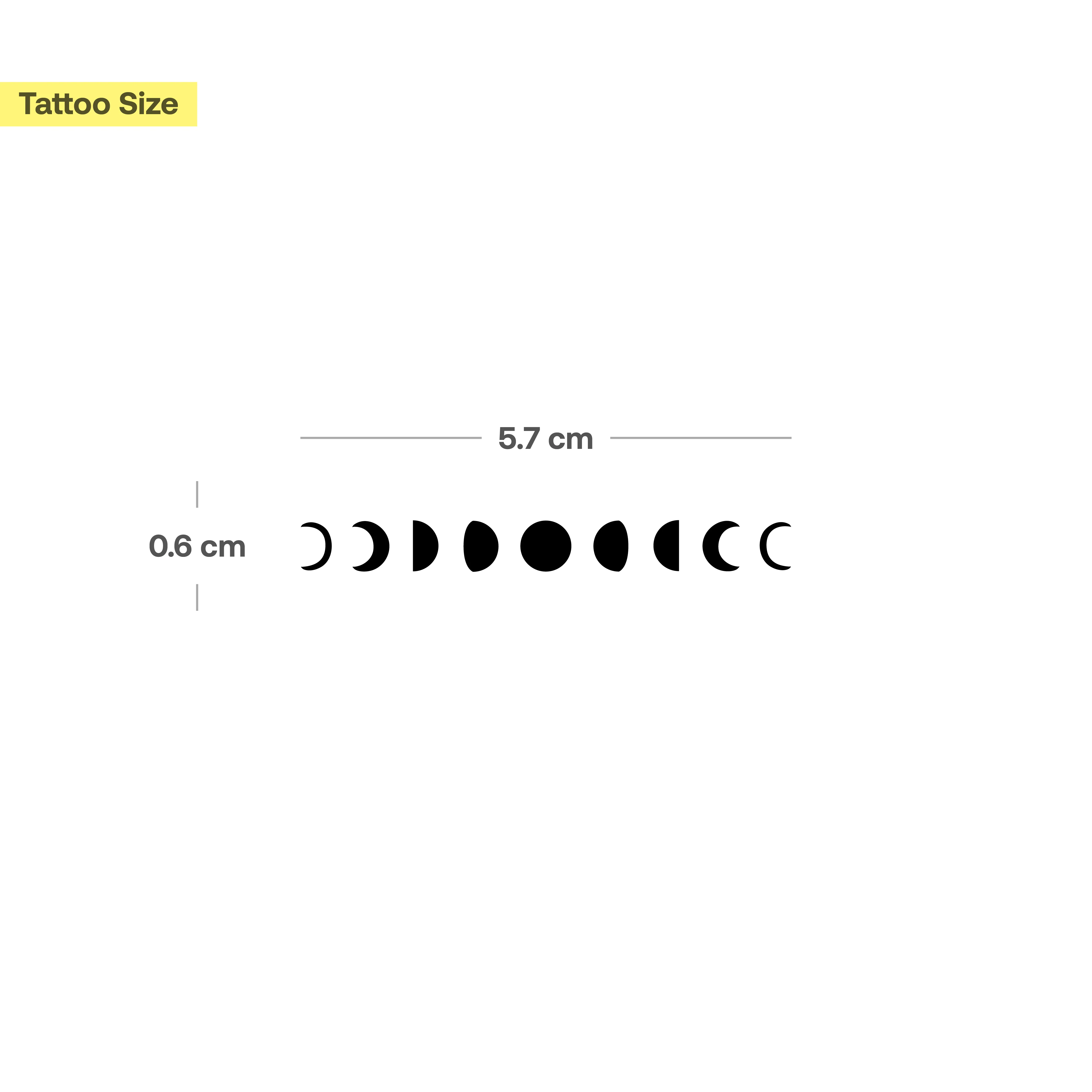 Tatouage des phases de la lune - Image 3
