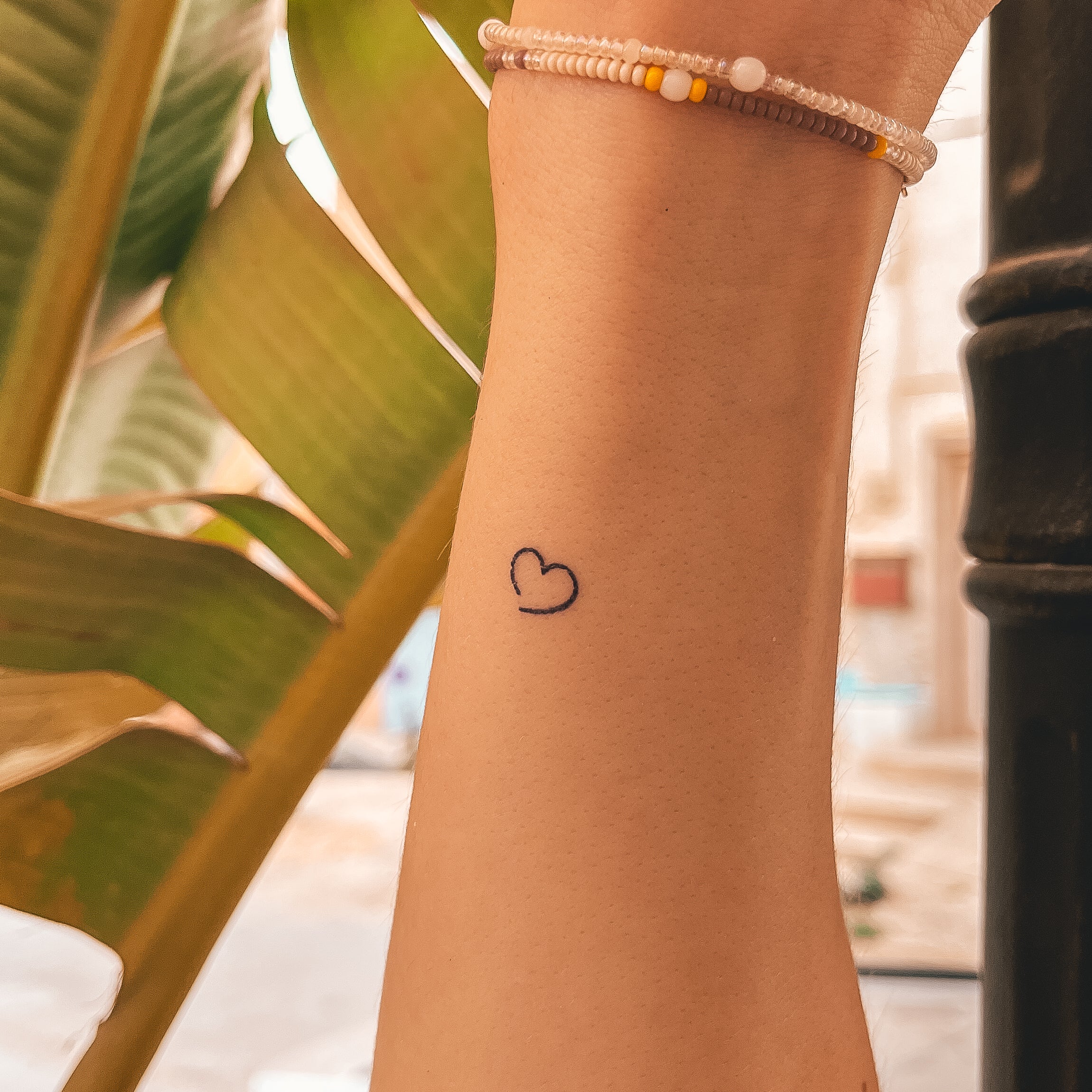 Tatouage cœur ouvert - Lot de 2