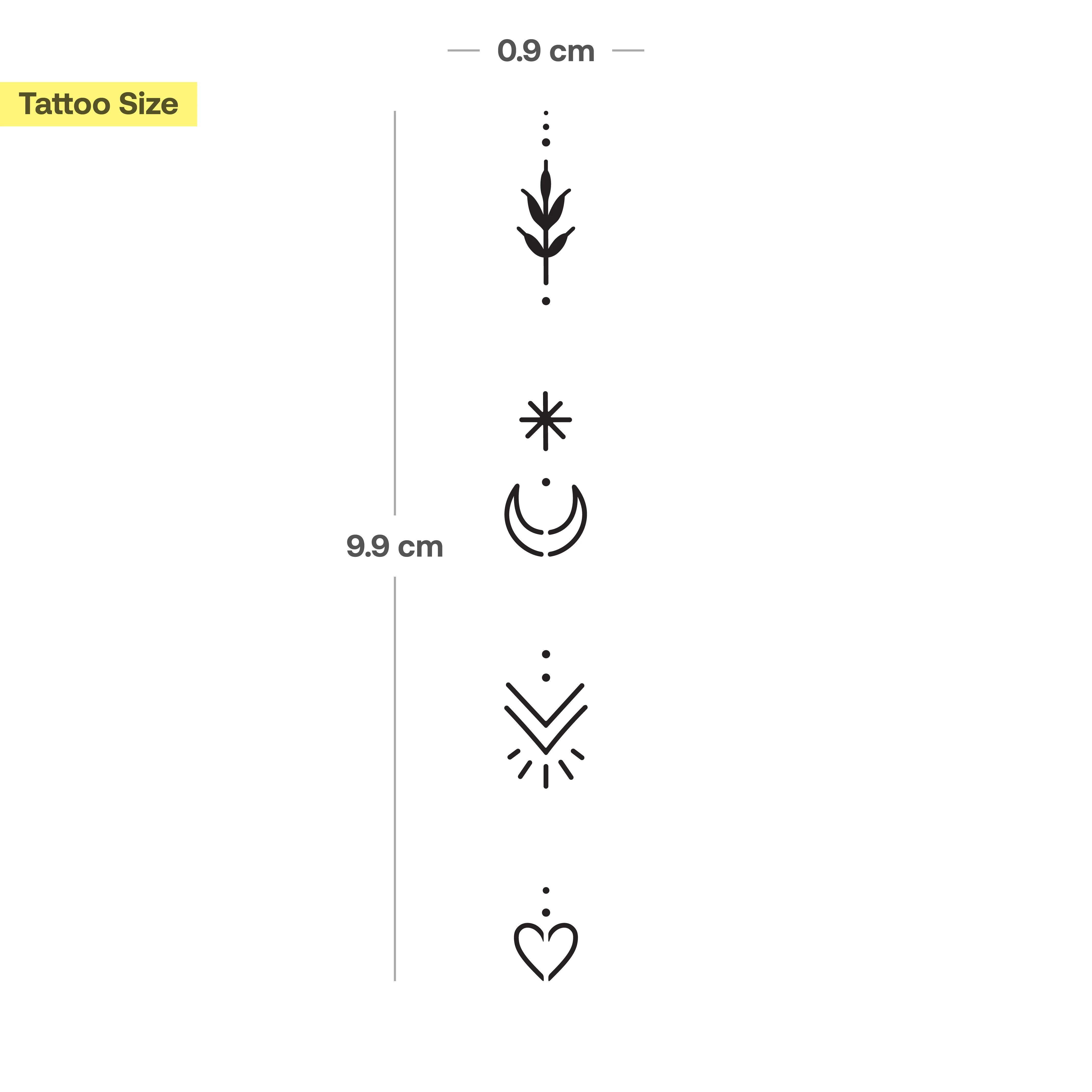 Tatouage d'ornements - lot de deux - Image 6