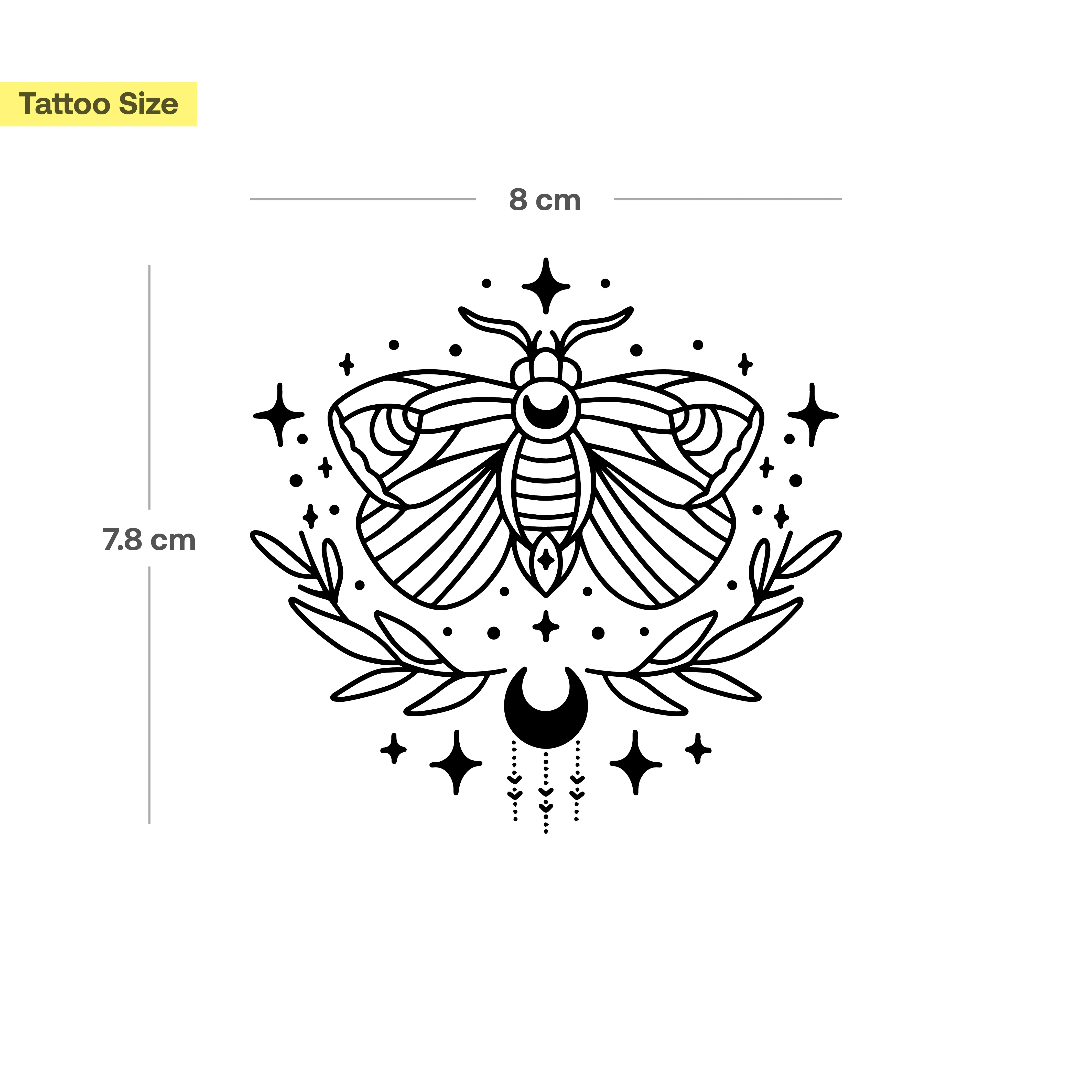 Papillon de nuit et lune - Image 3