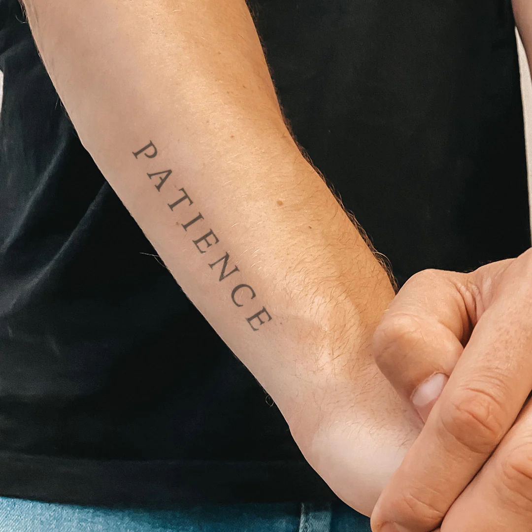 Tatouage Patience