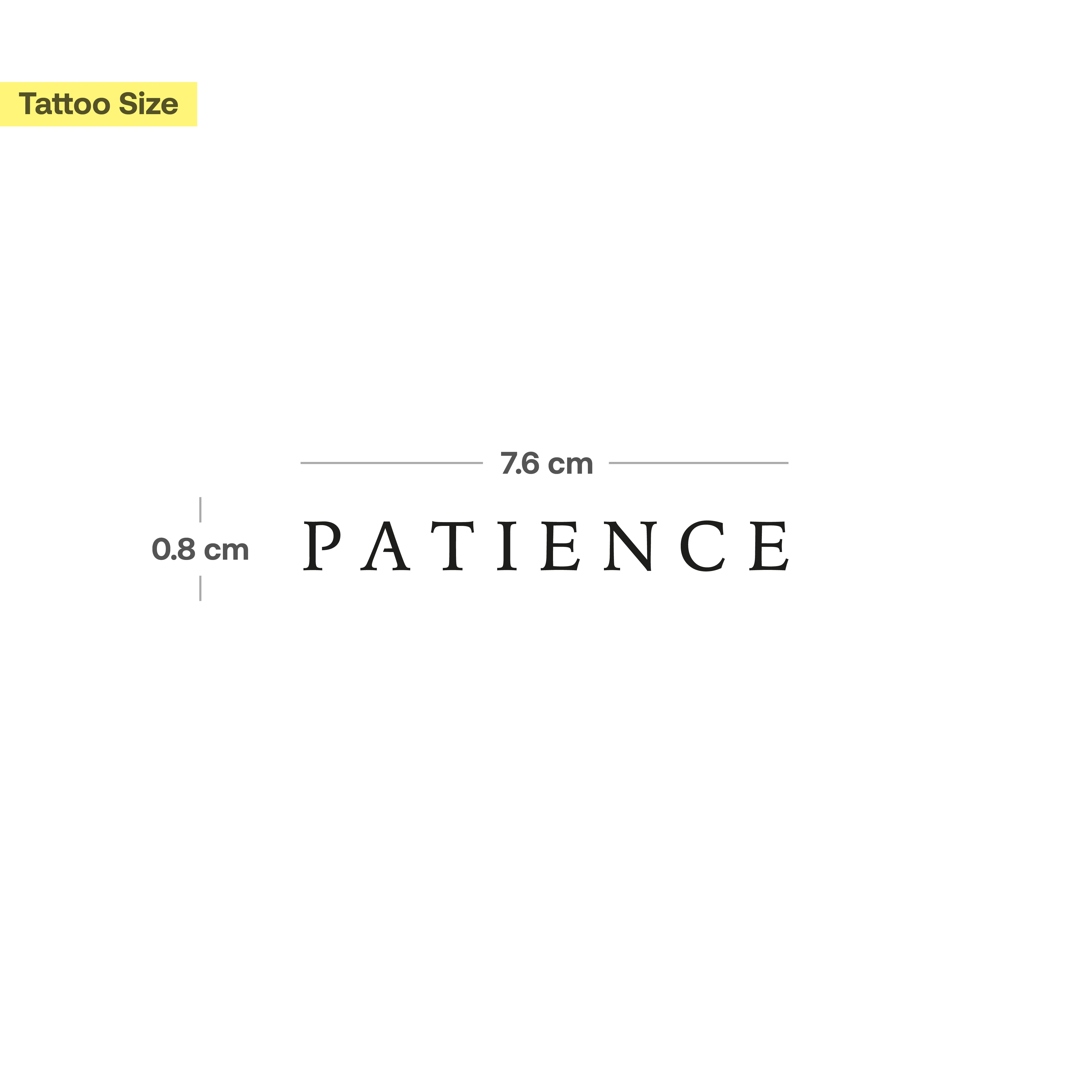Tatouage Patience - Image 3