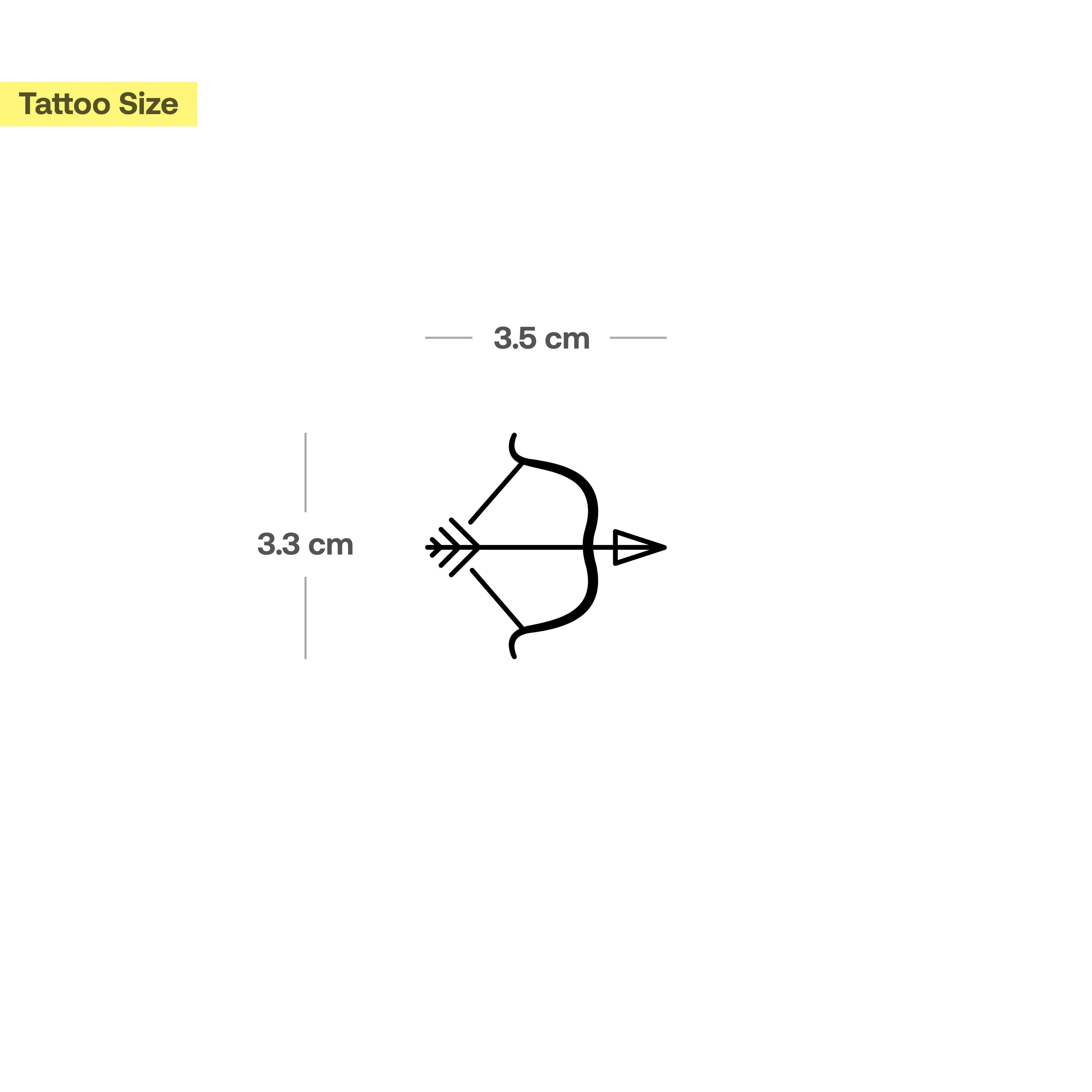 Tatouage arc et flèche - Image 3