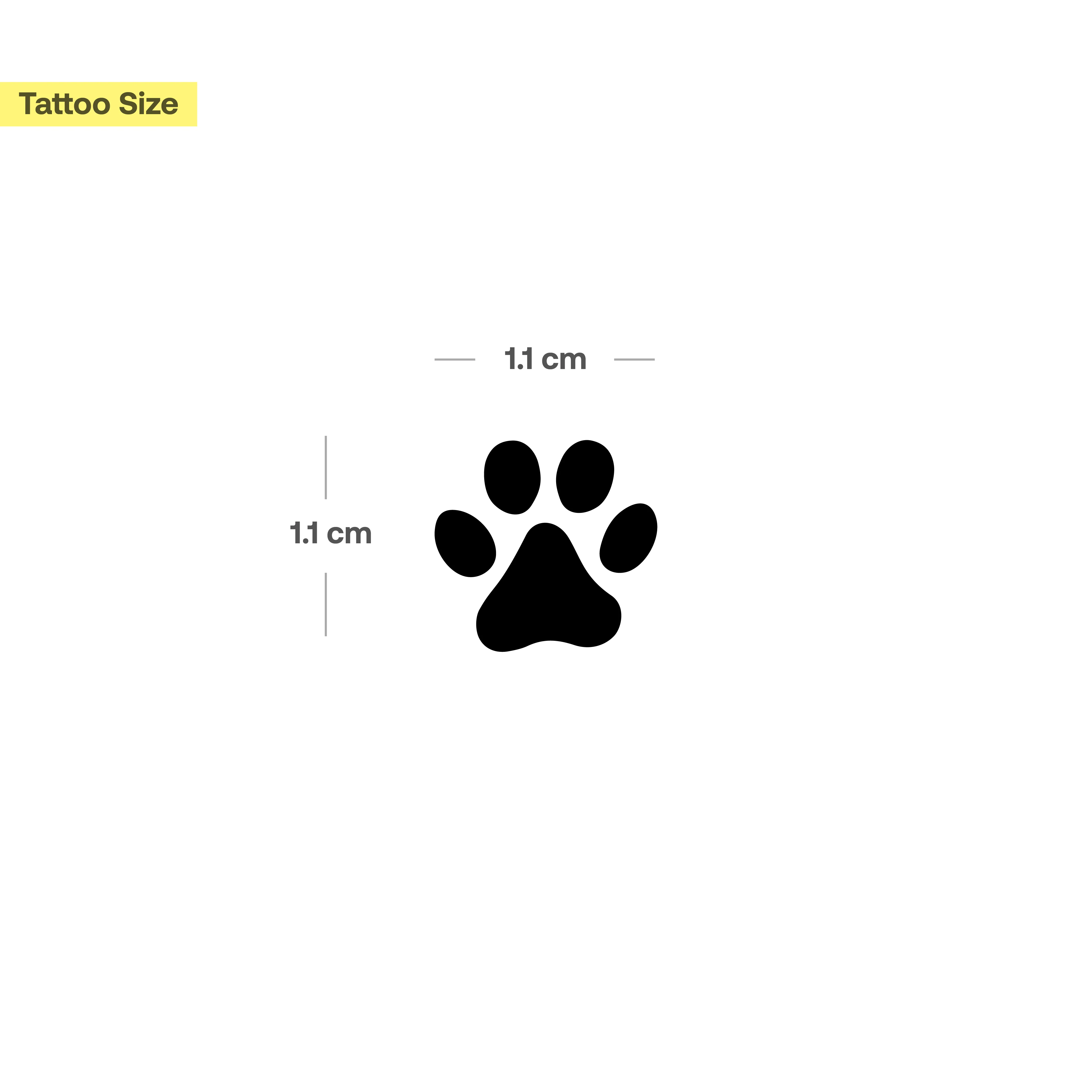 Patte remplie individuellement de tatouage - Image 3