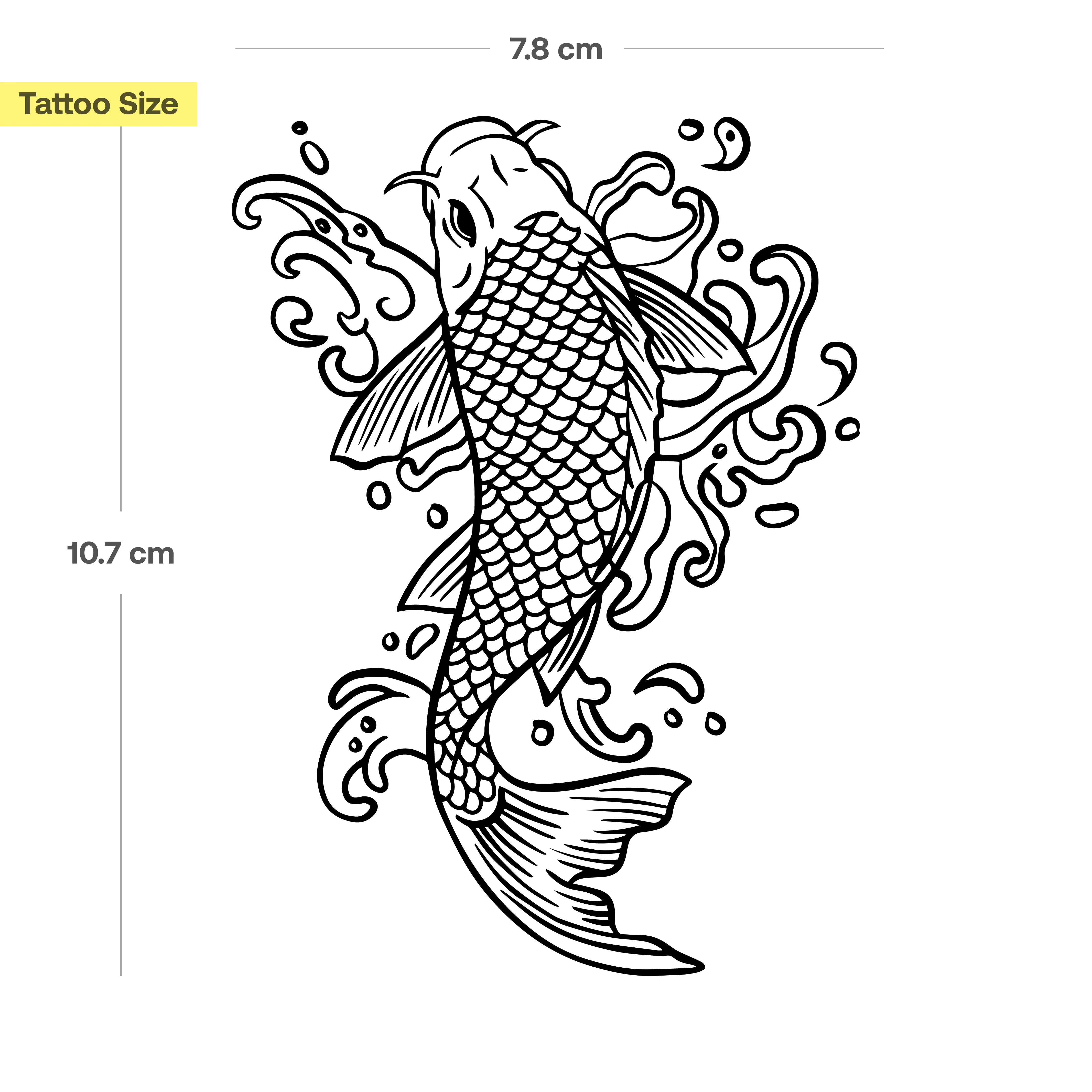 Tatouage poisson rouge traditionnel - Image 3