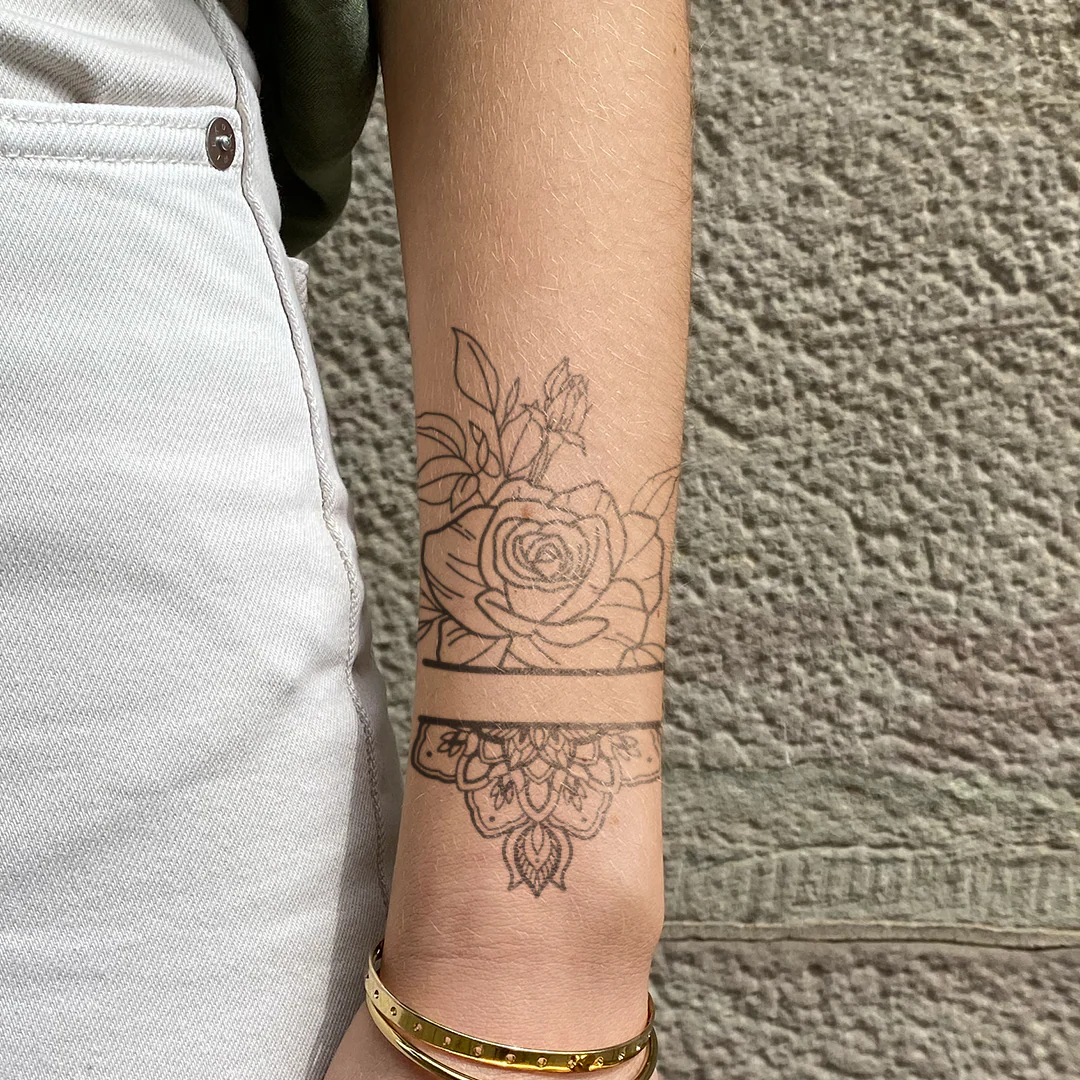 Rose et mandala