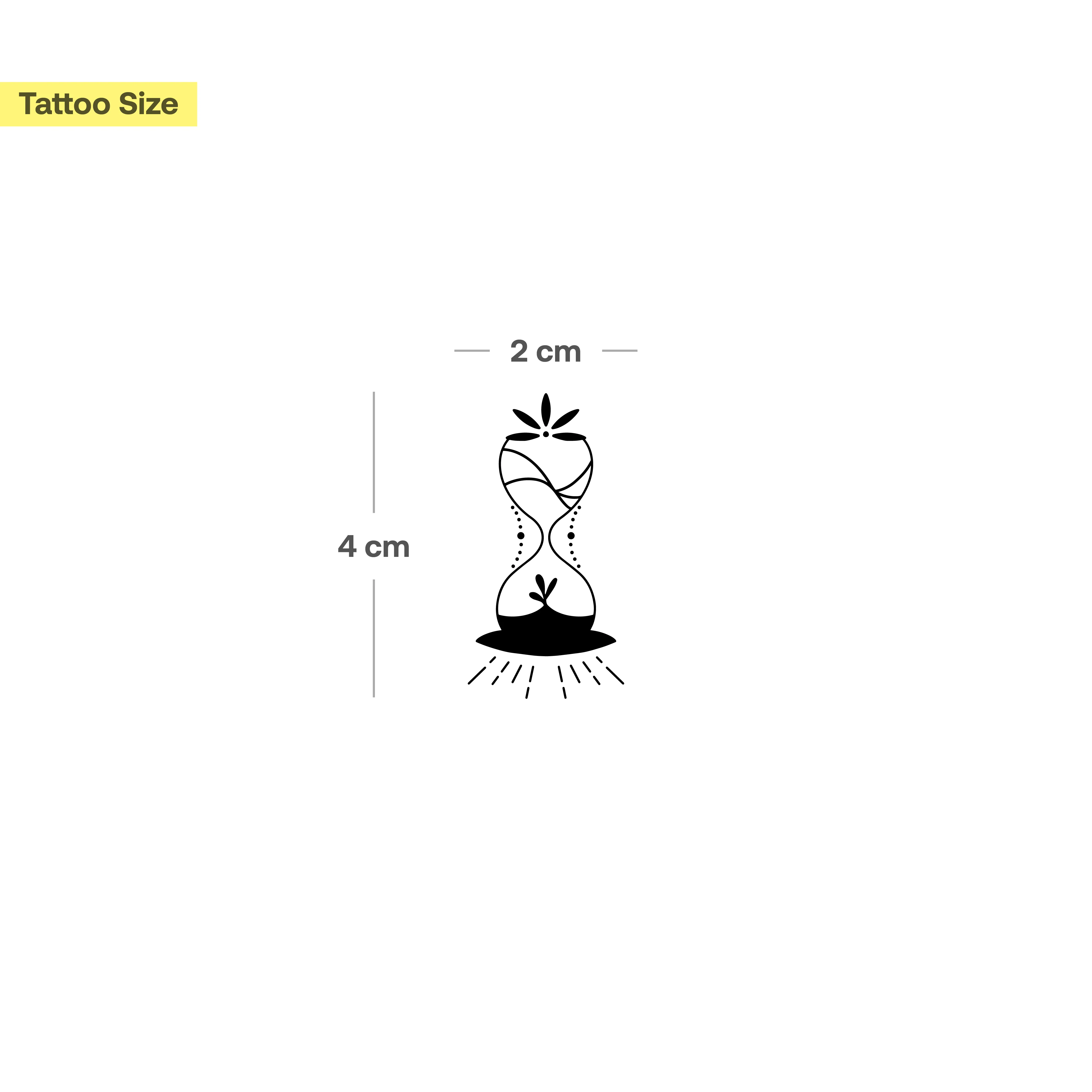 Sablier avec fleur - Image 3