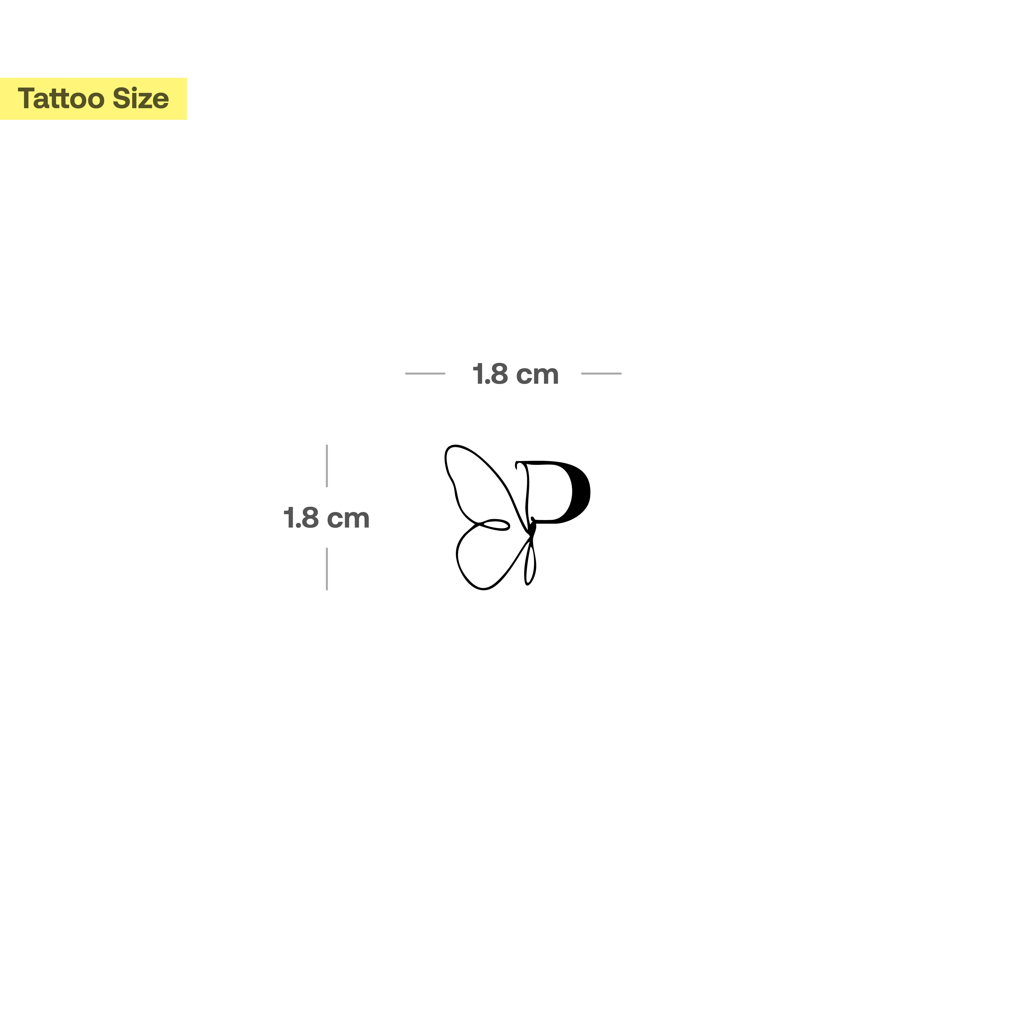 Tatouage papillon avec initiales (A-Z) - Image 48