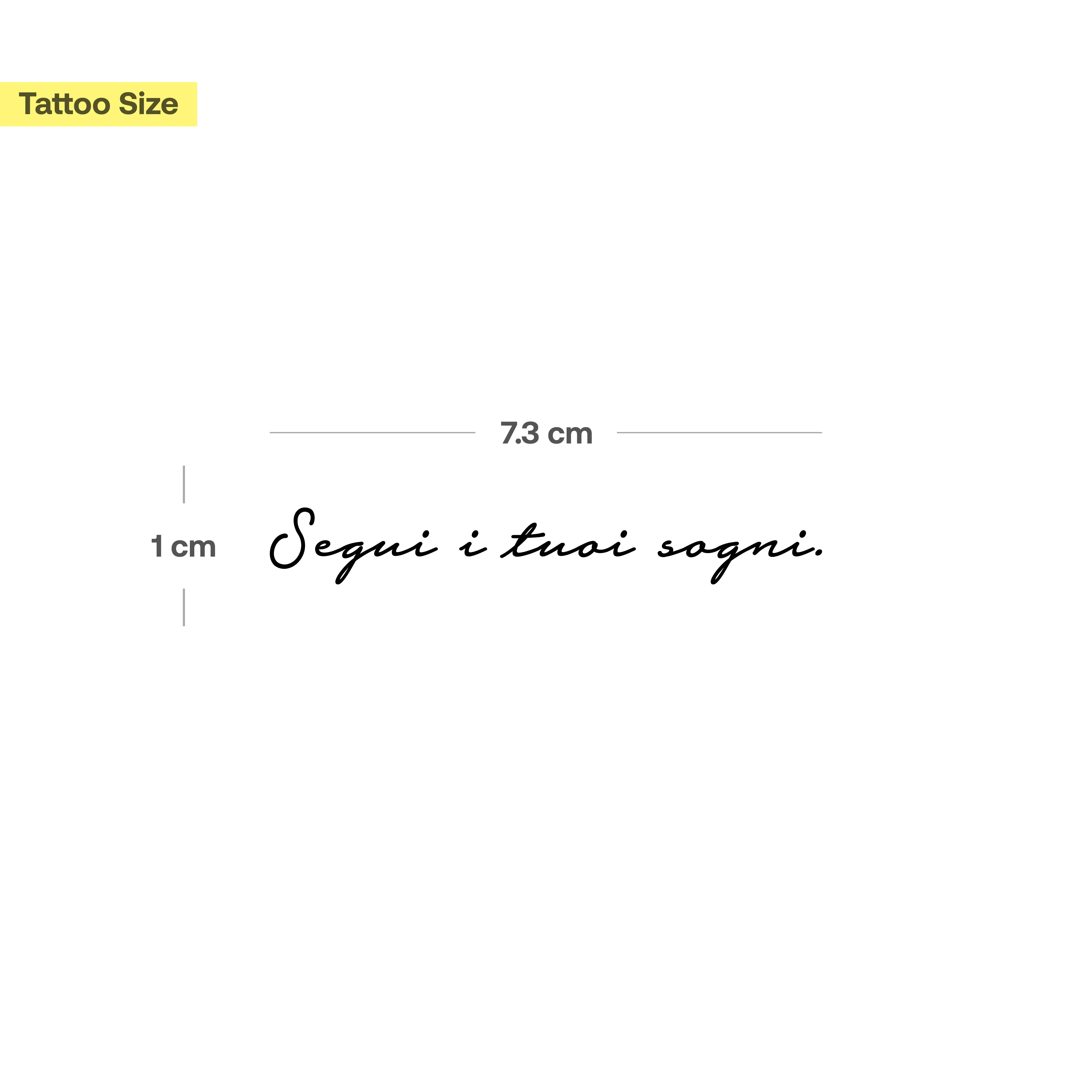 Tatouage Segui i tuoi sogni. - Image 3