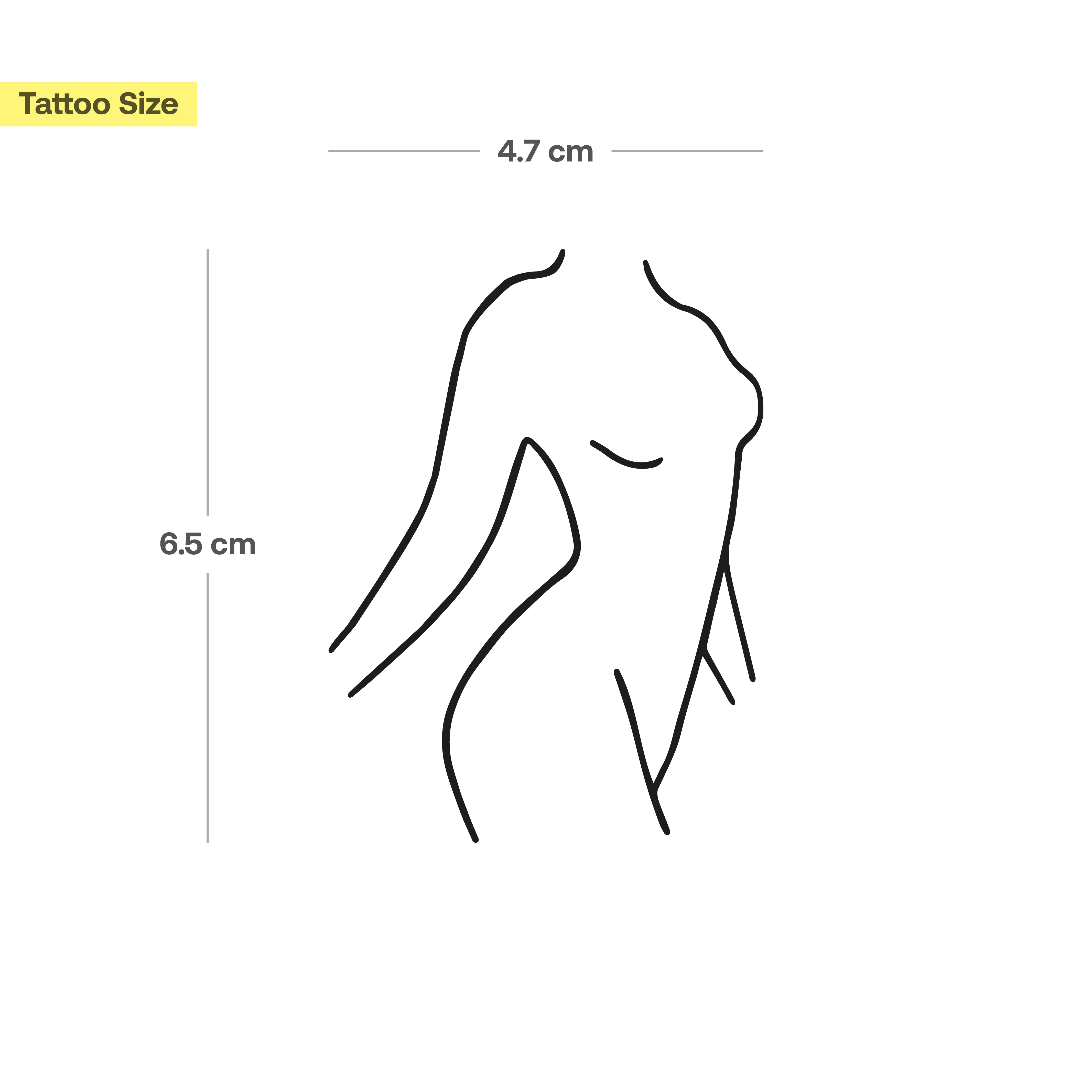 Tatouage femme silhouette - Image 3