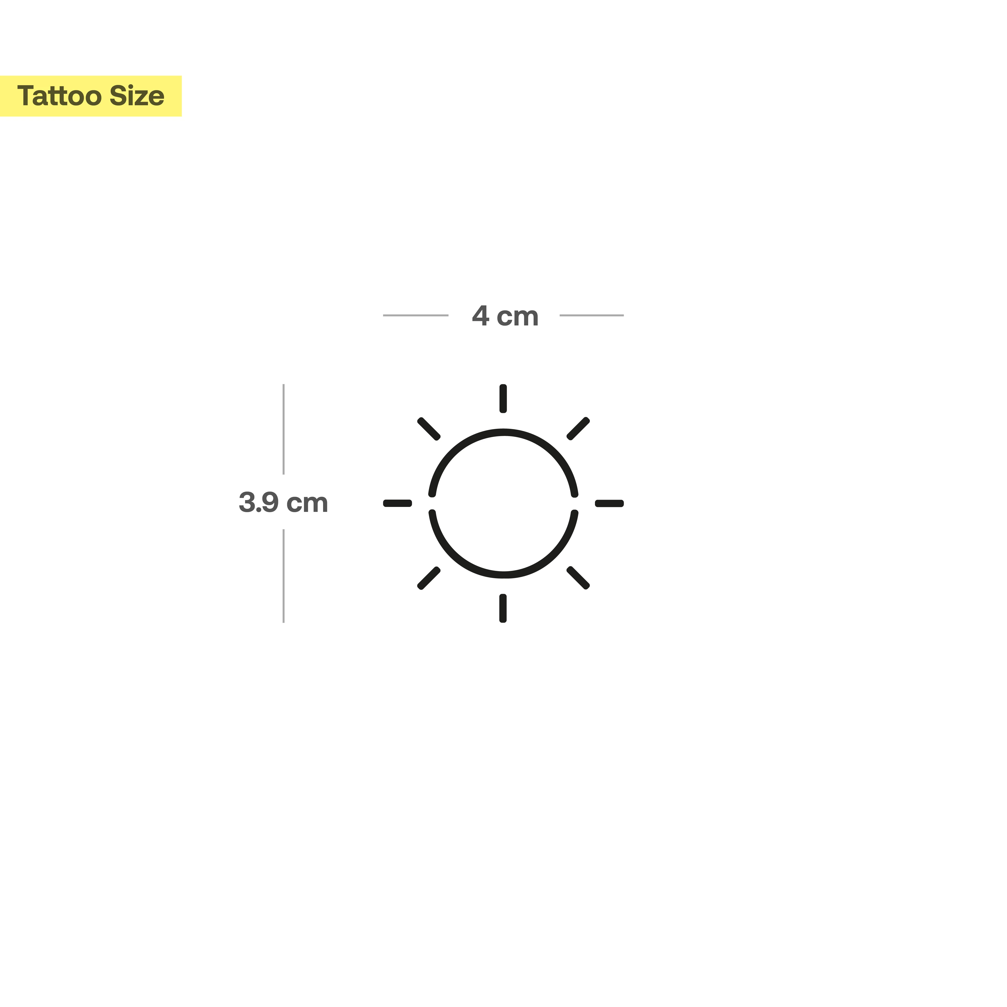 Tatouage soleil simple - Image 2